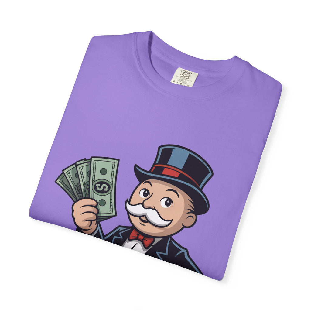 Garment-Dyed T-shirt Money Piece of Mind Design