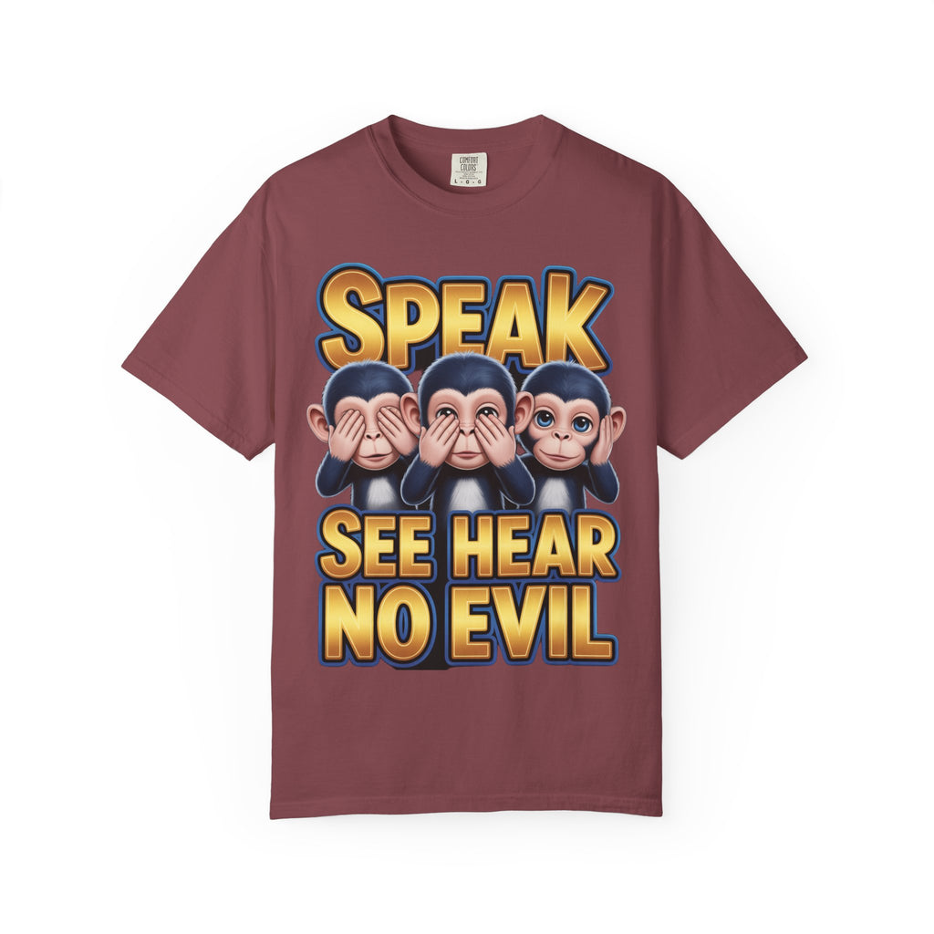 Graphic T-Shirt Speak See Hear No Evil design #2