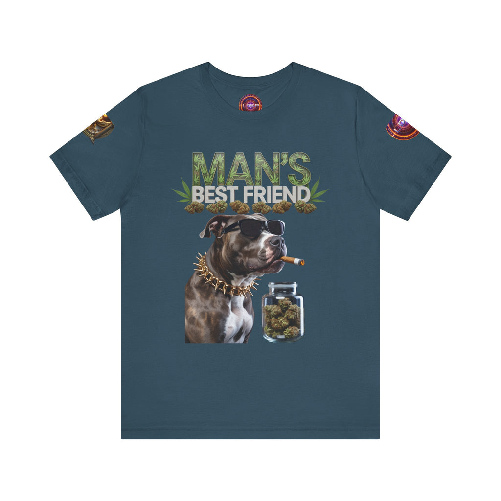 Unisex Tee Man's Best Friend Weed Design Shirt