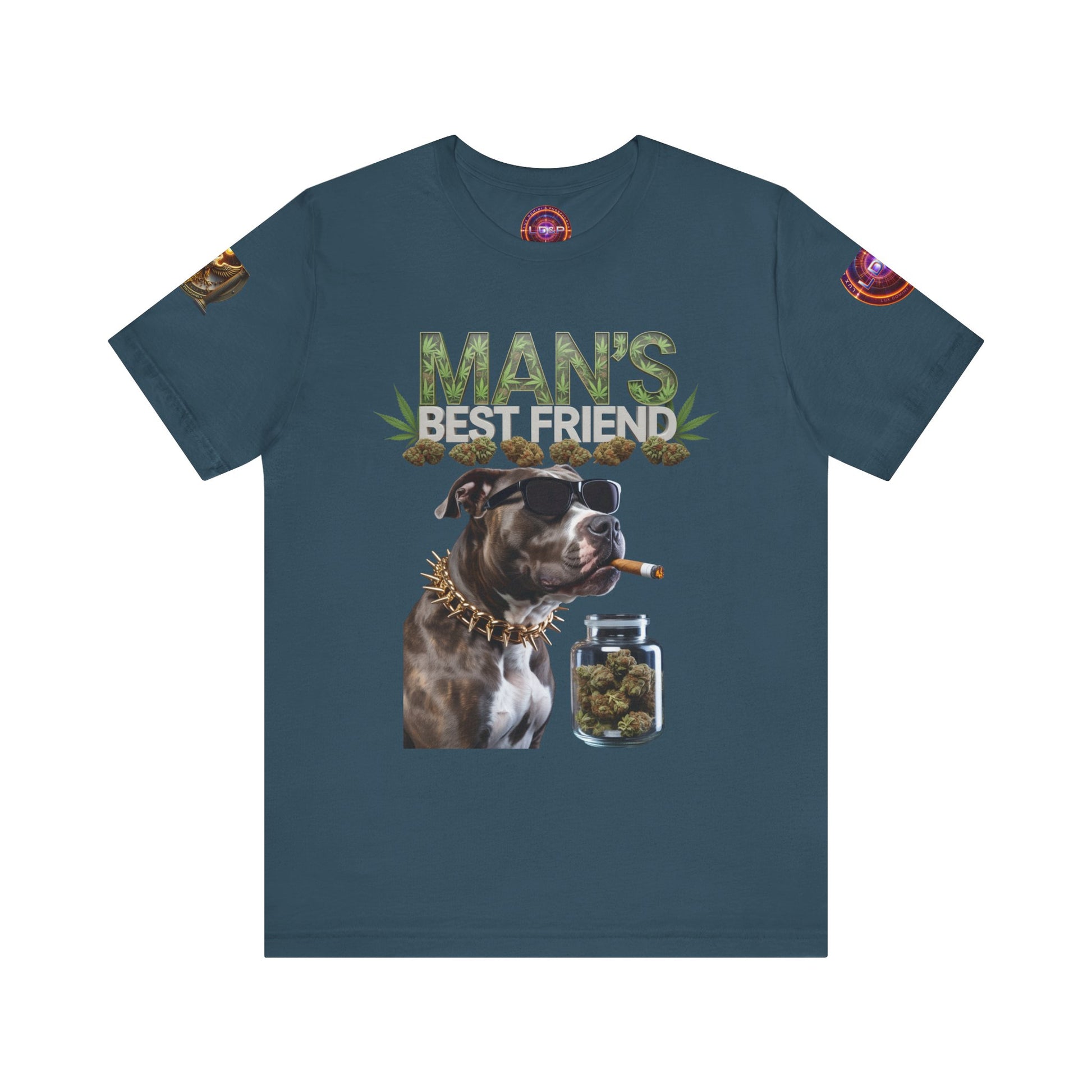 Unisex Tee Man's Best Friend Weed Design Shirt
