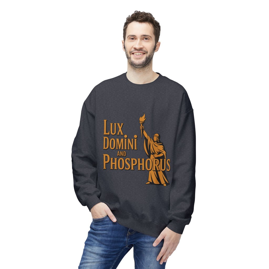 "Lux Domini and Phosphorus" crew-neck sweatshirt
