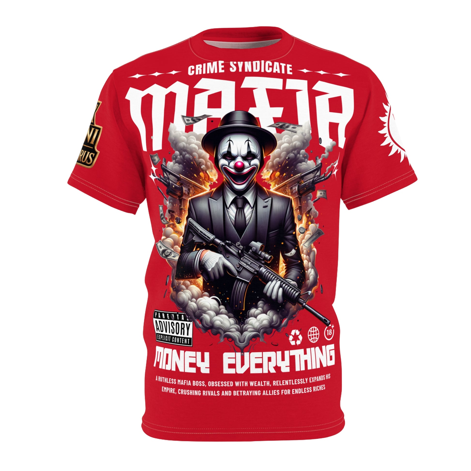 Copy of Mafia Crime Syndicate LD&P APPAREL Graphic Tee RED