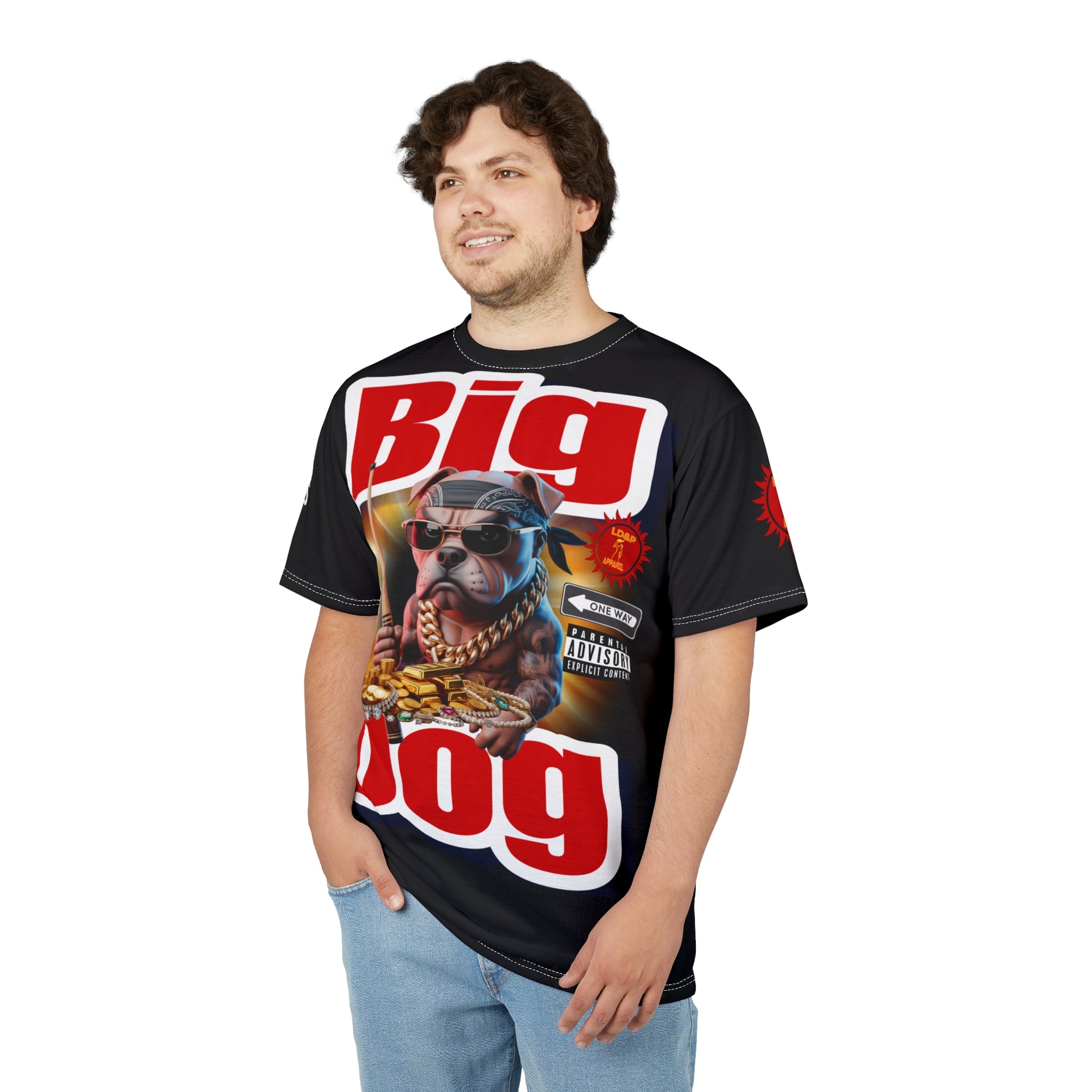 Big Dog Graphic Tee LD&P APPAREL Black