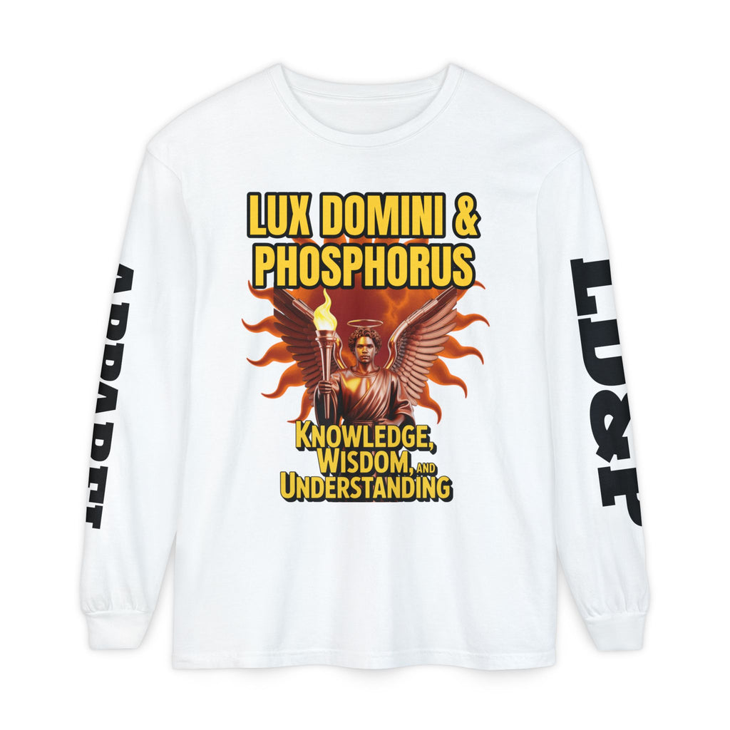 Long Sleeve T-Shirt LD&P Apparel Knowledge Wisdom Understanding Design