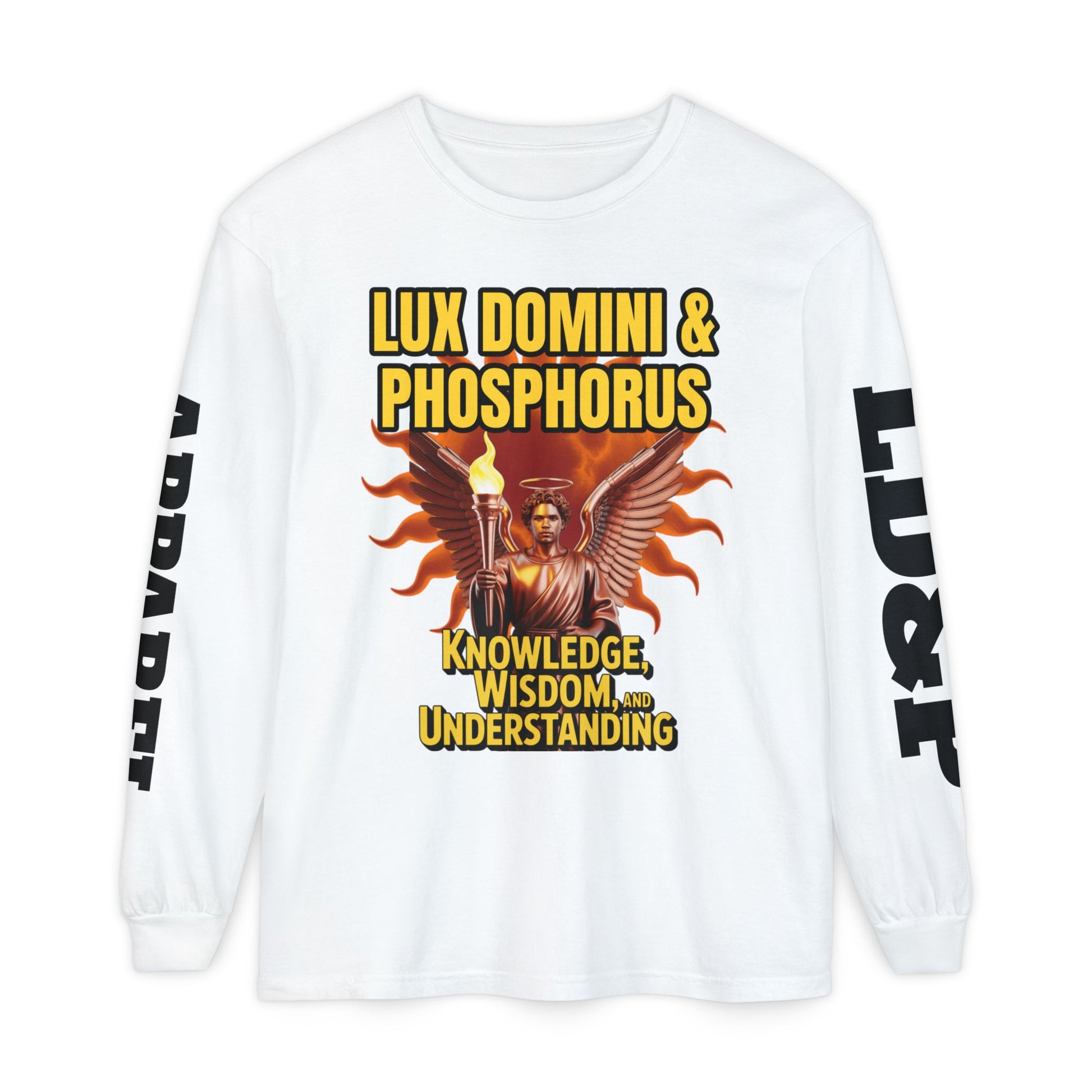 Long Sleeve T-Shirt LD&P Apparel Knowledge Wisdom Understanding Design