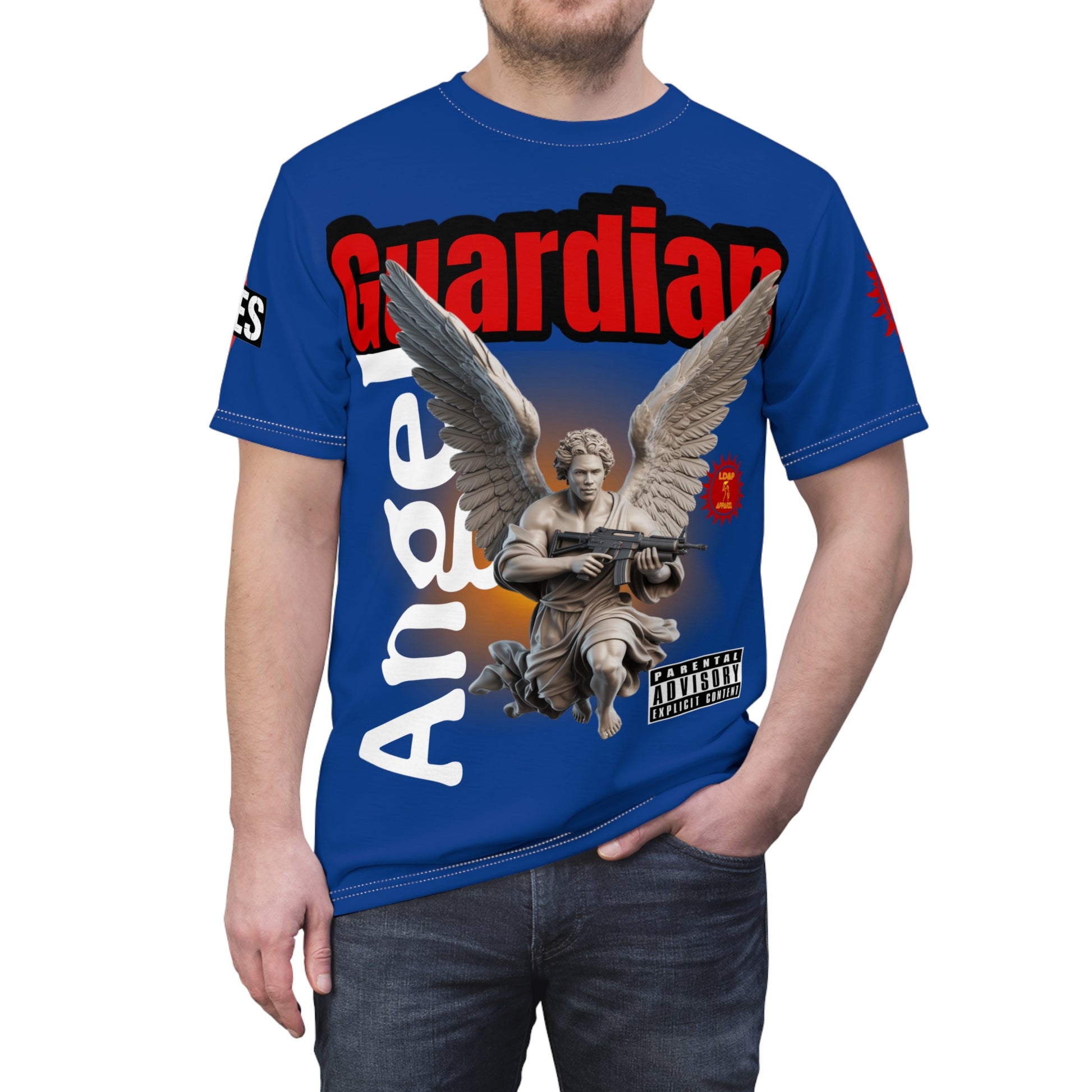 Guardian Angel Graphic Tee LD&P APPAREL Blue