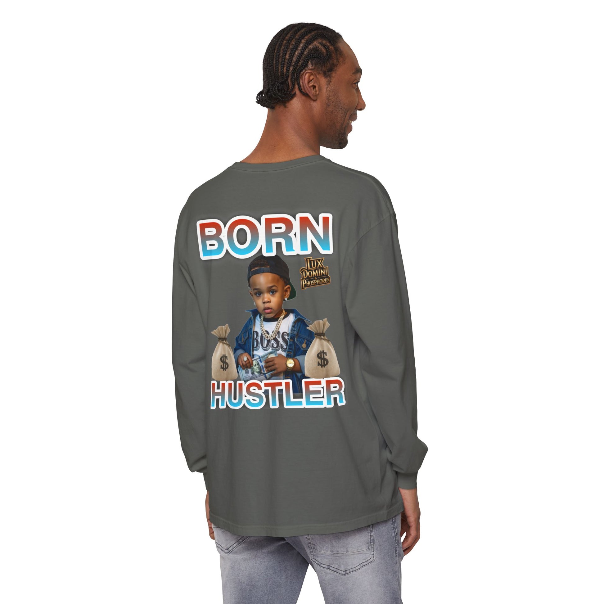 Long Sleeve T-Shirt Born Hustler Apparel