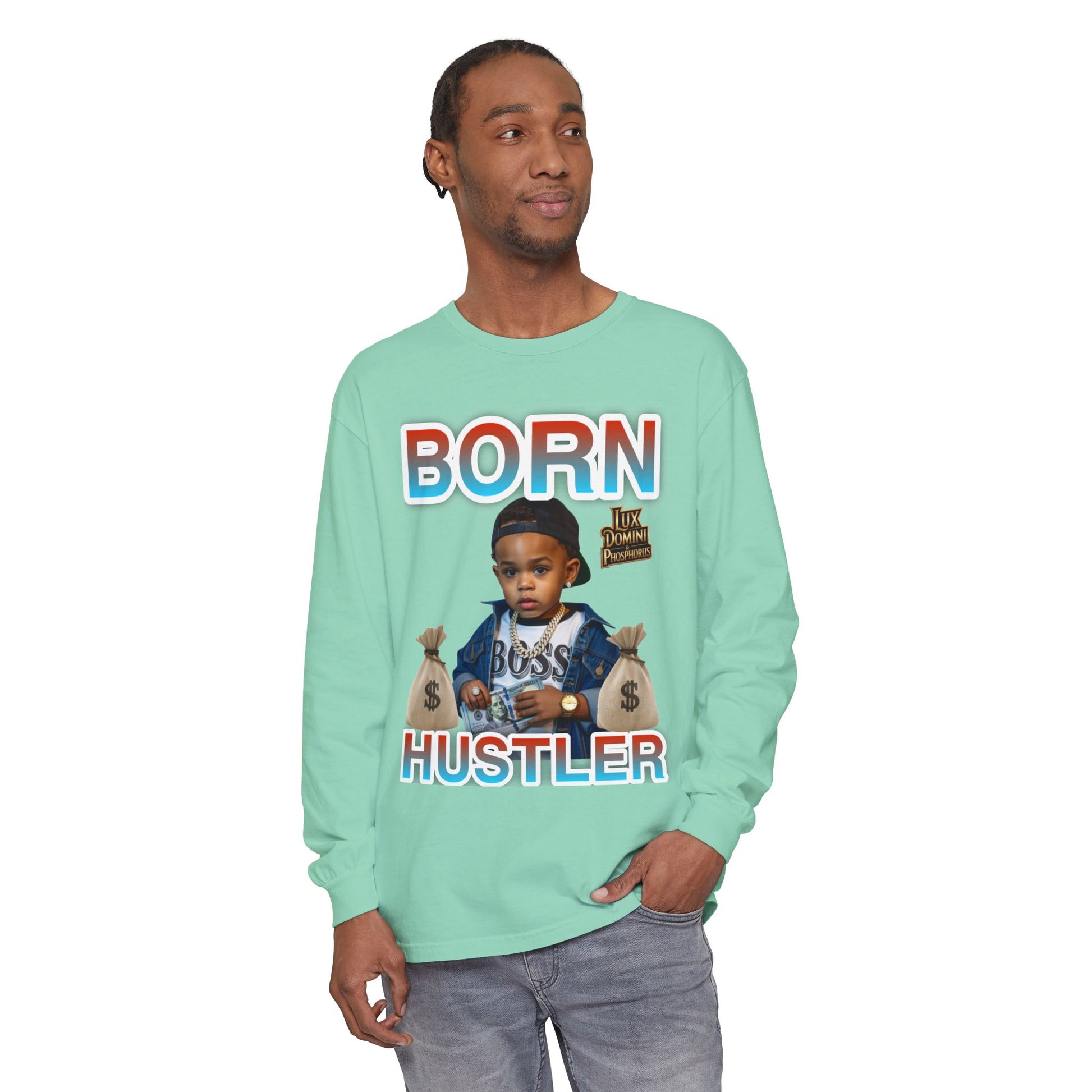 Long Sleeve T-Shirt Born Hustler Apparel