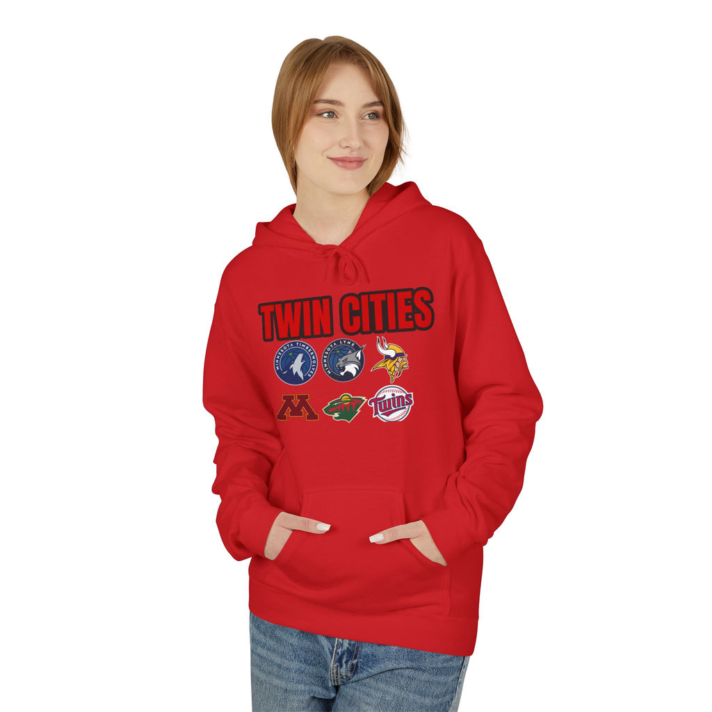 Fleece Hoodie Twin Cities Minneapolis St Paul Design