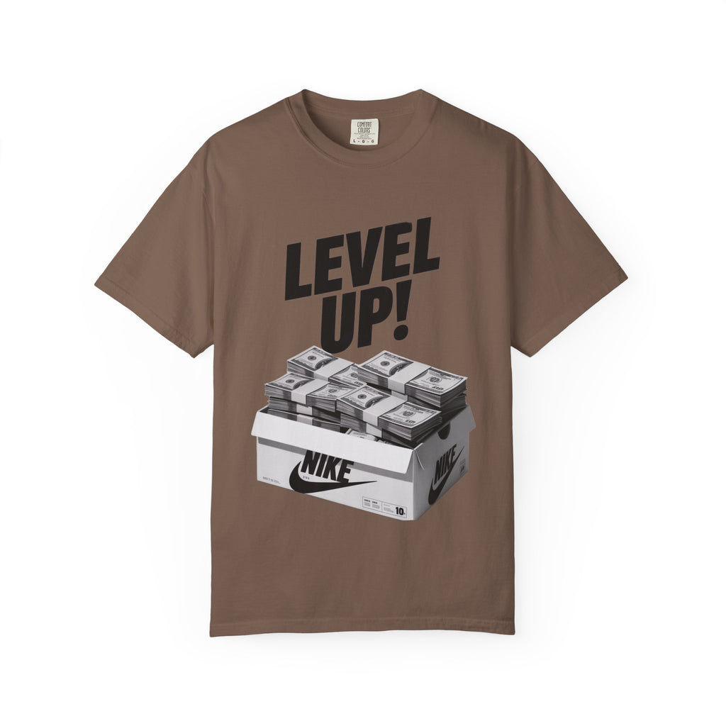 Garment-Dyed T-shirt Level Up Design