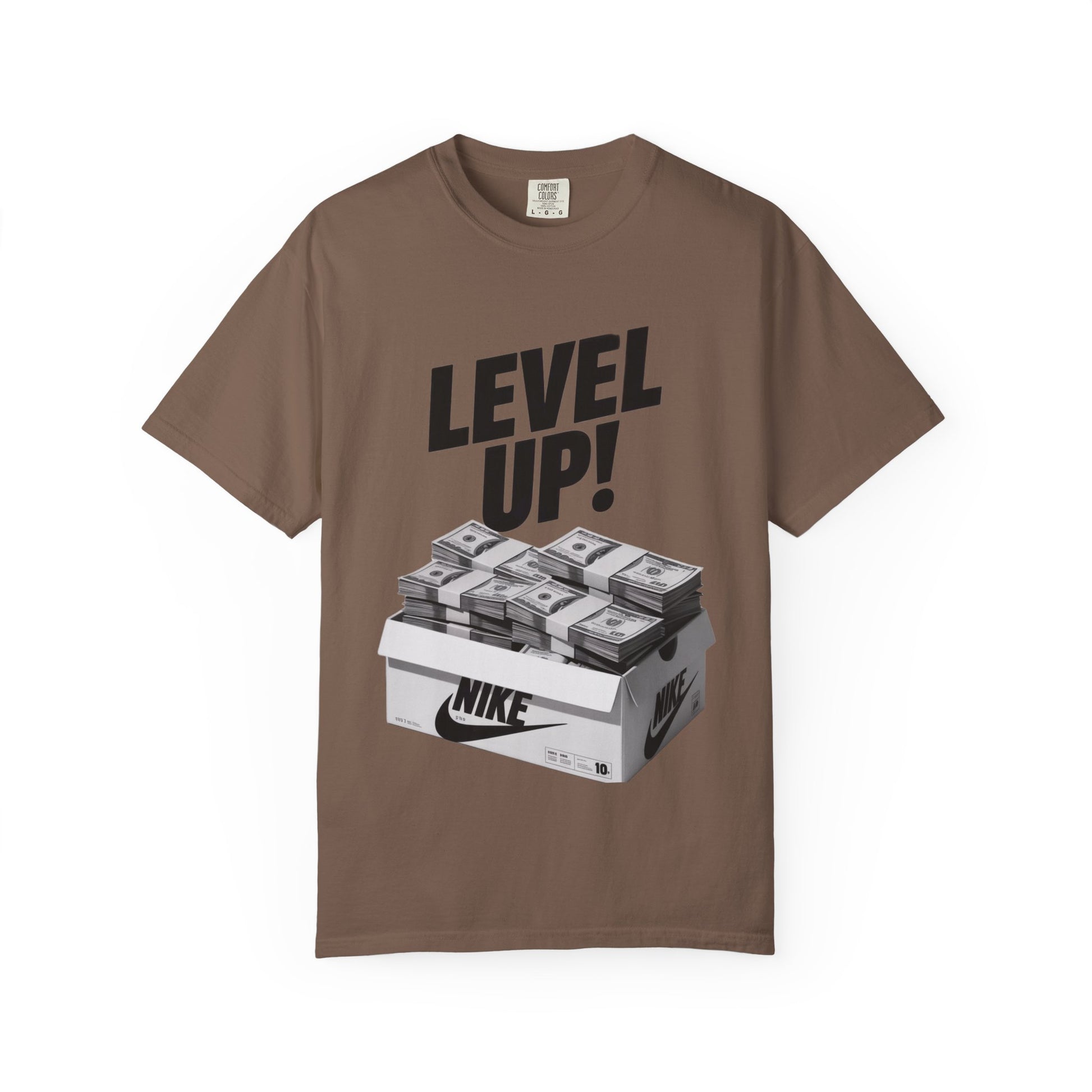 Garment-Dyed T-shirt Level Up Design