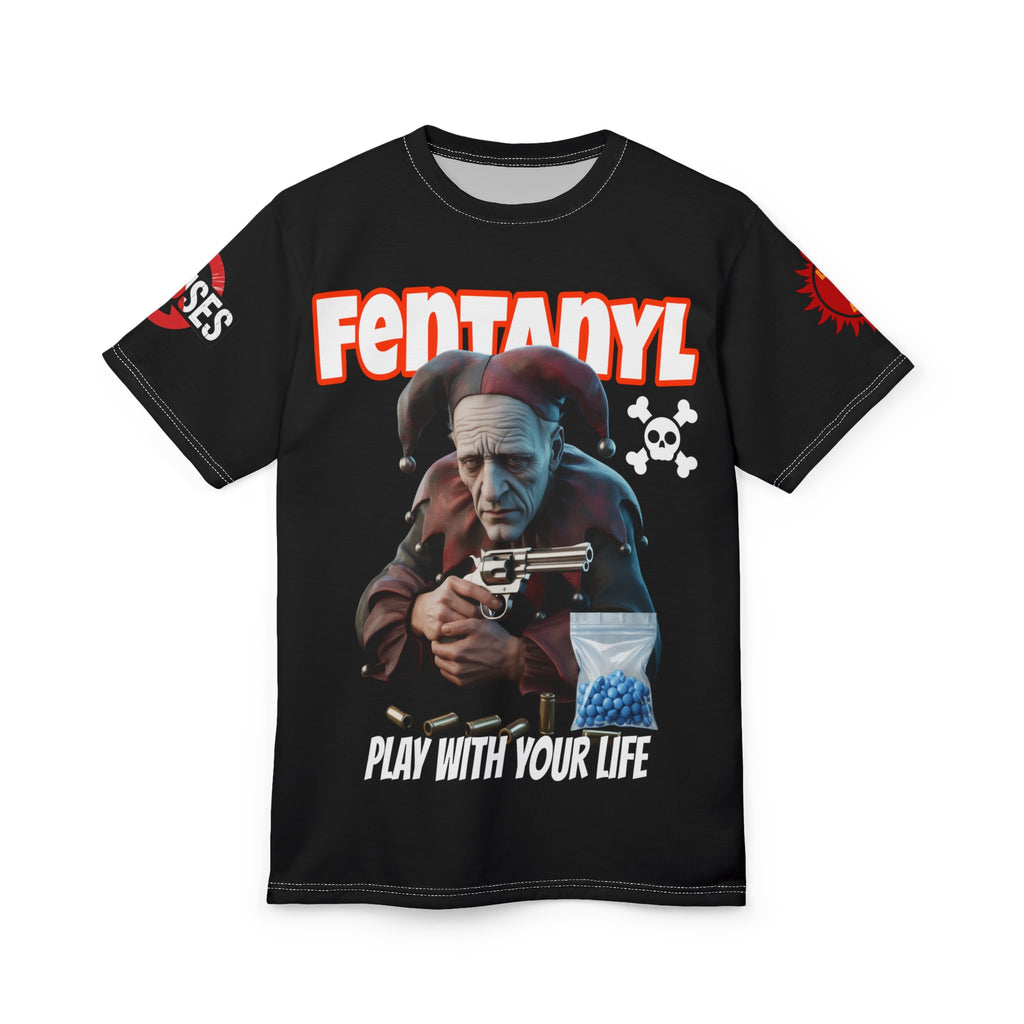 Fentanyl Awareness Graphic Tee — “Play With Your Life” Prevention Shirt