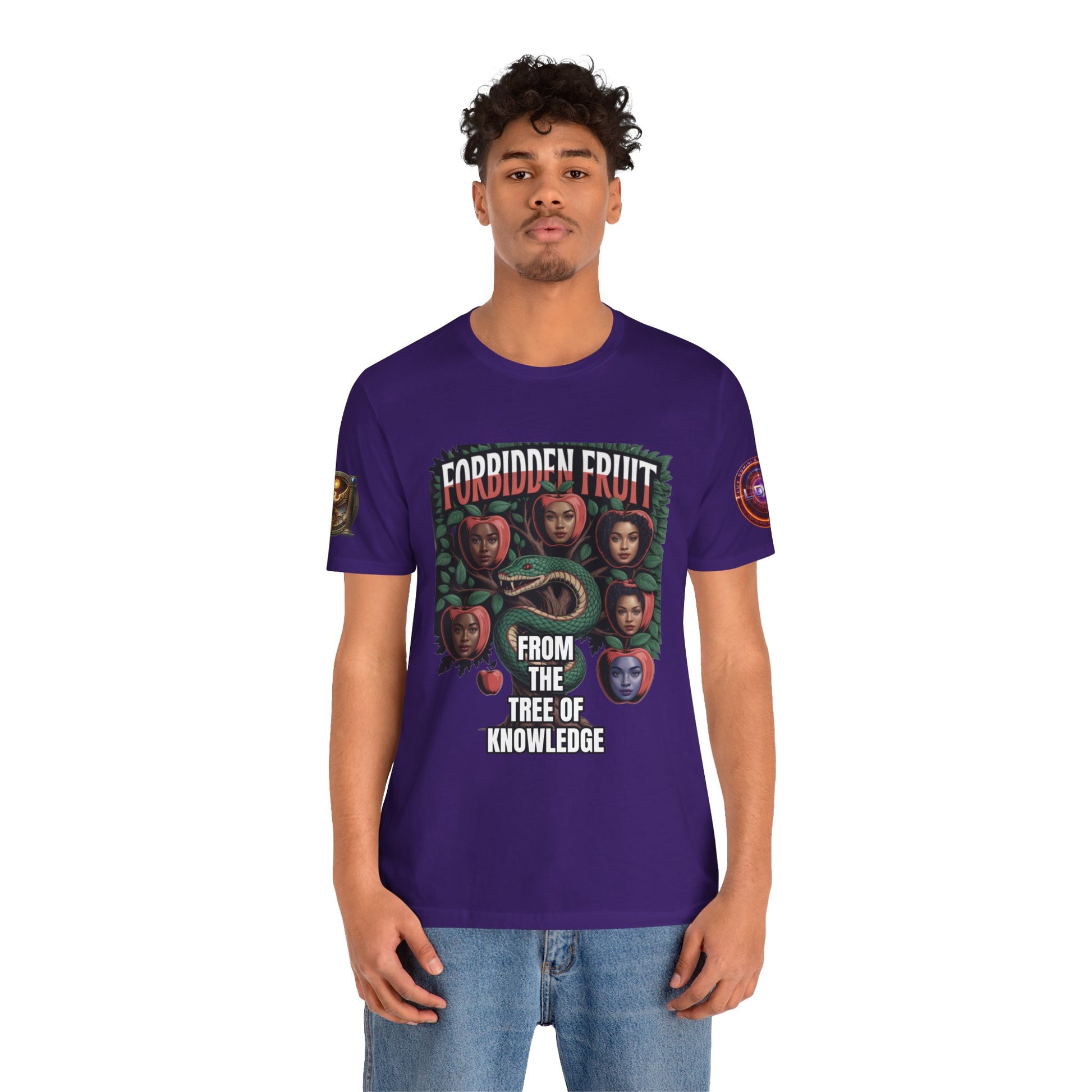 Short Sleeve Tee - Tree of Knowledge Forbidden Fruit Design
