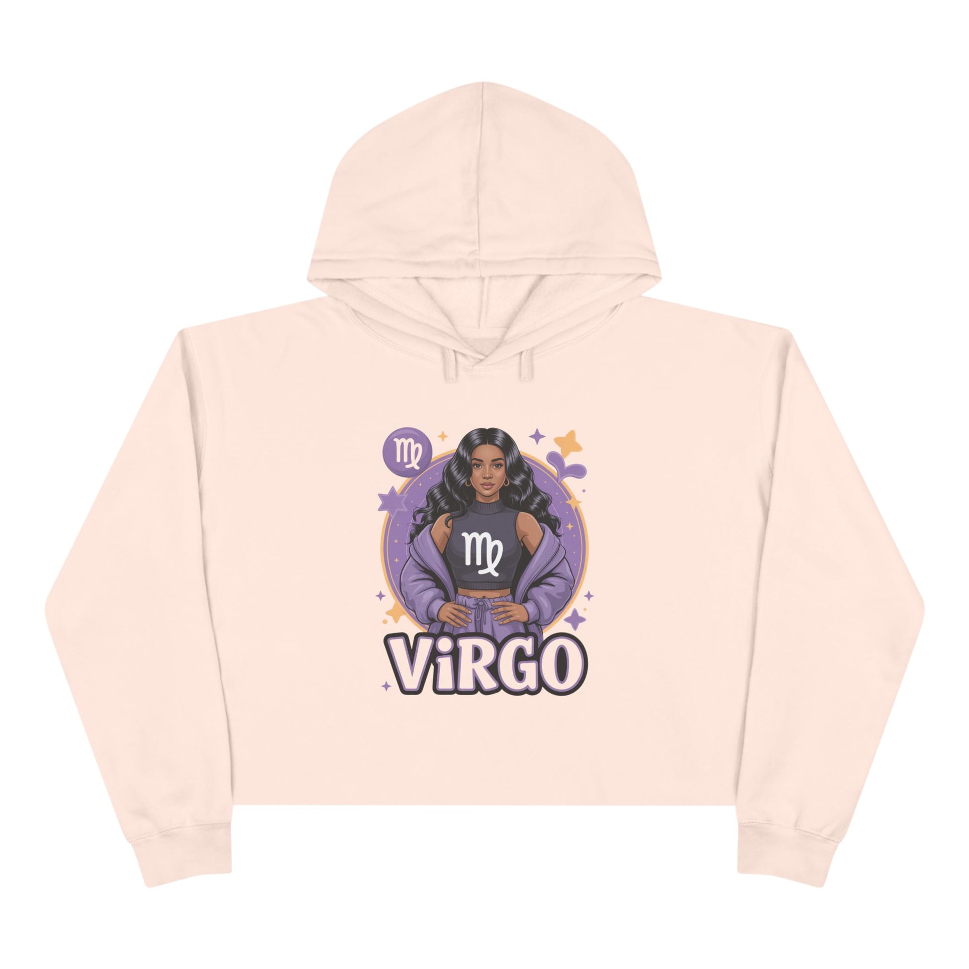 Virgo Zodiac Crop Hoodie