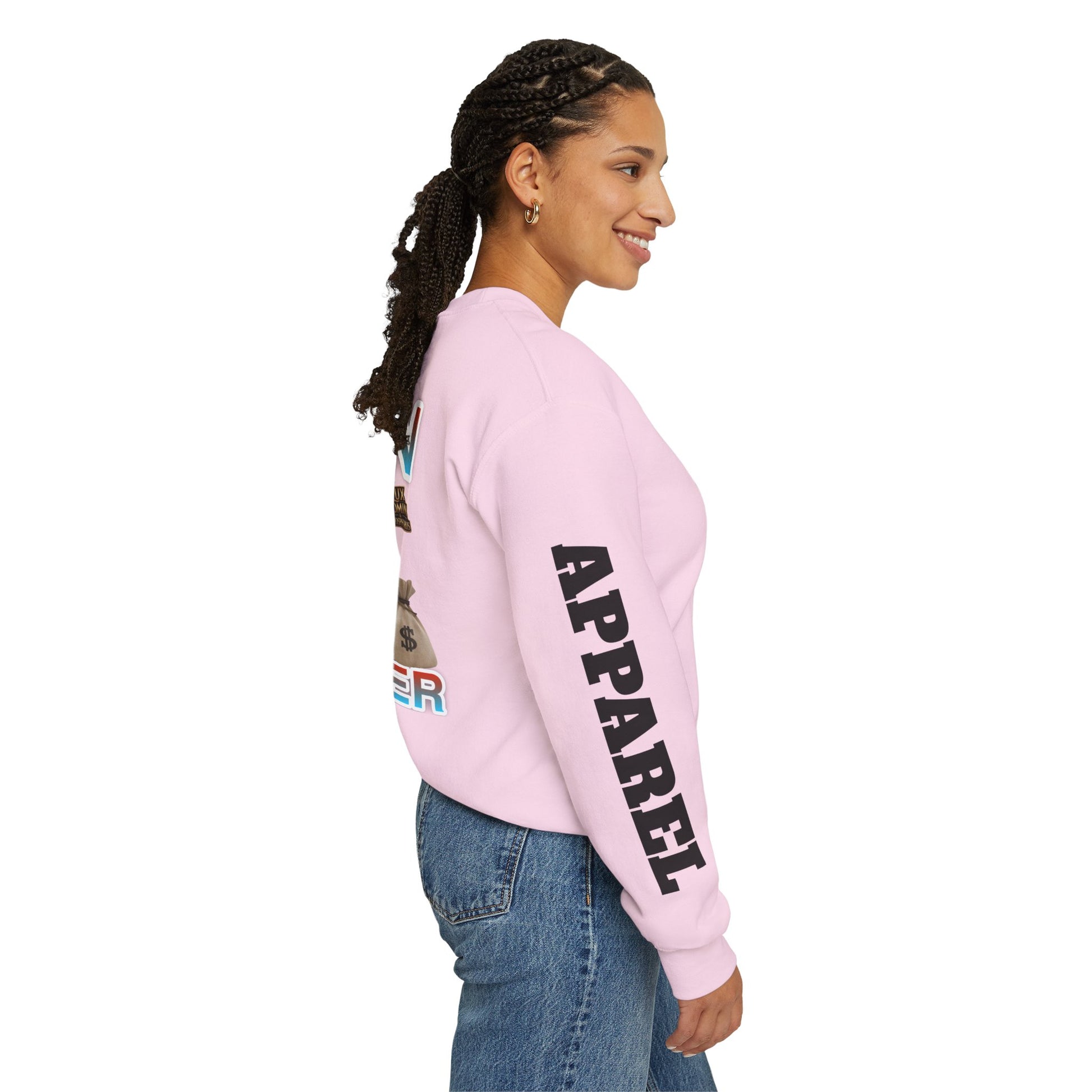 Crewneck Sweatshirt - Born Hustler LD&P Apparel