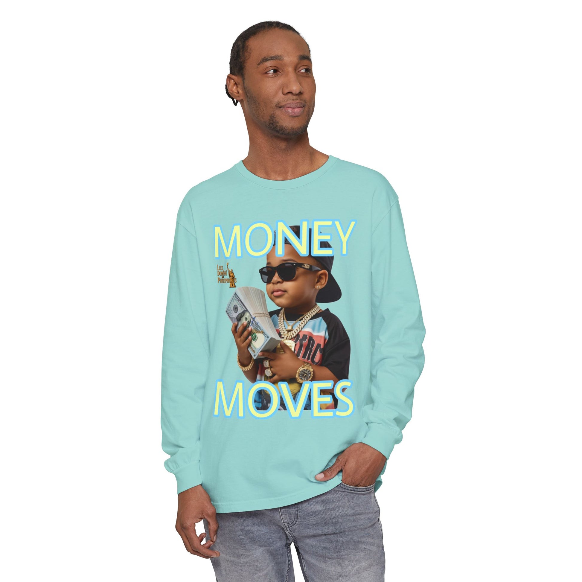 Long Sleeve T-Shirt - Money Moves LD&P APPAREL