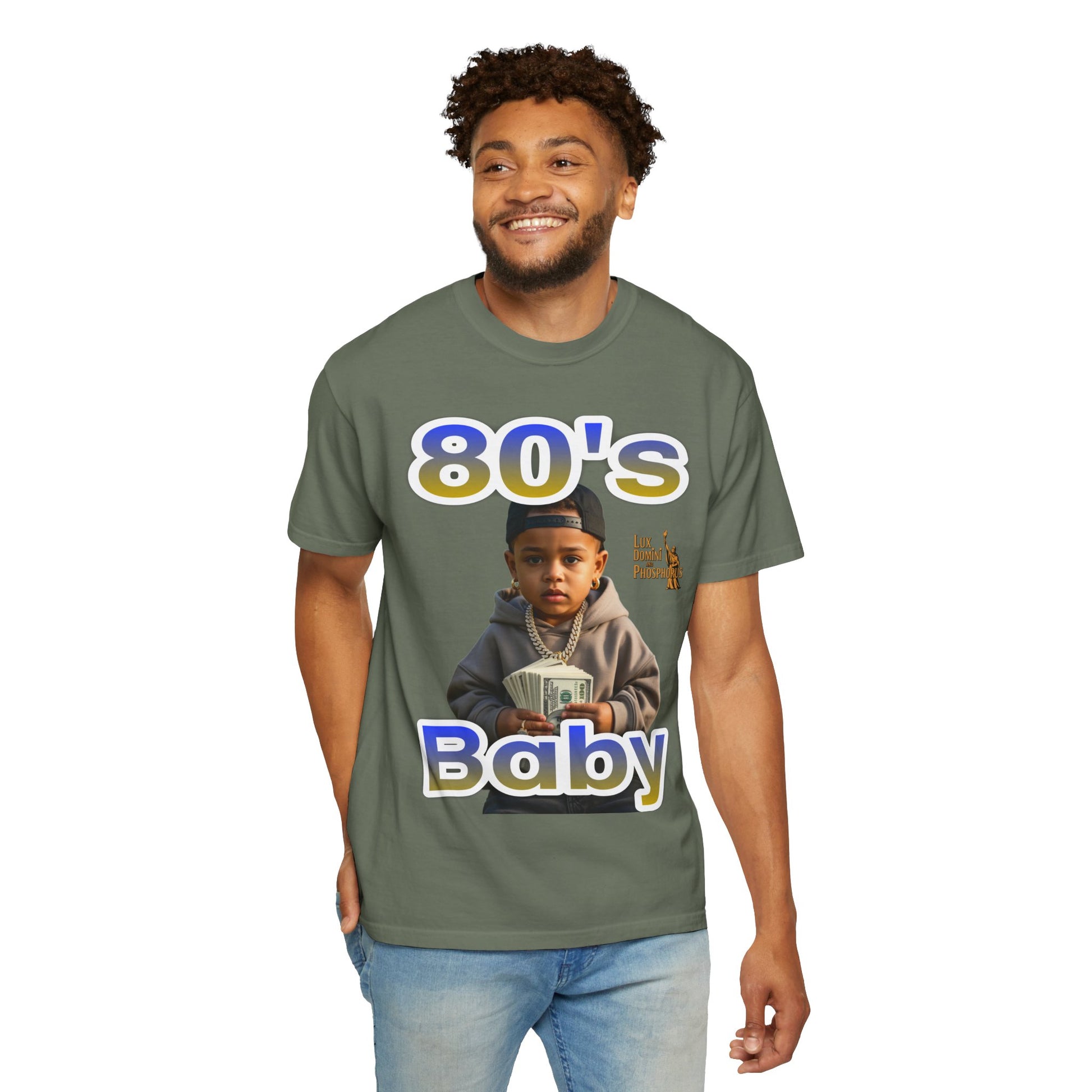 80s Baby Unisex Garment-Dyed T-shirt - LD&P APPAREL