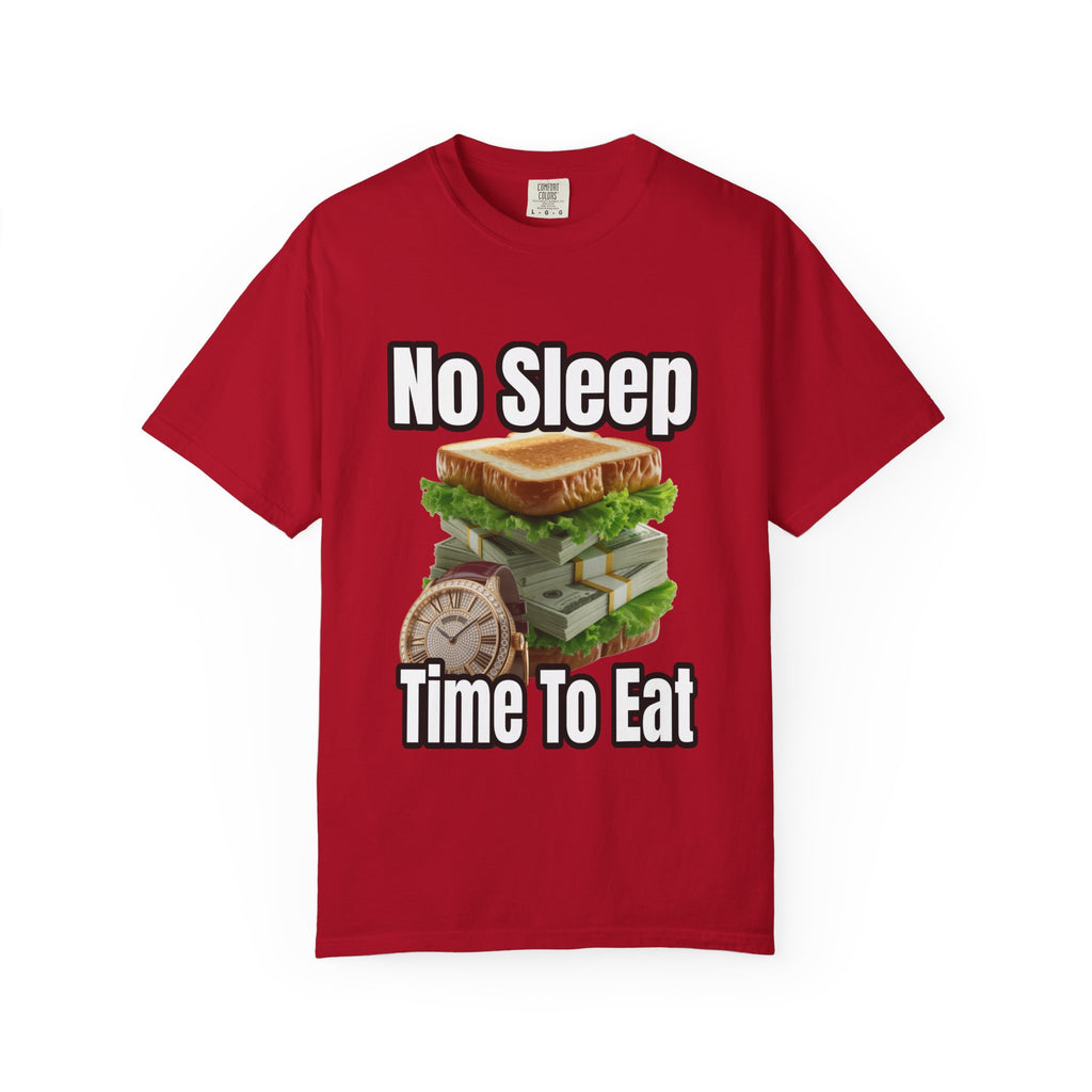 Garment-Dyed T-shirt - No Sleep, Time to Eat