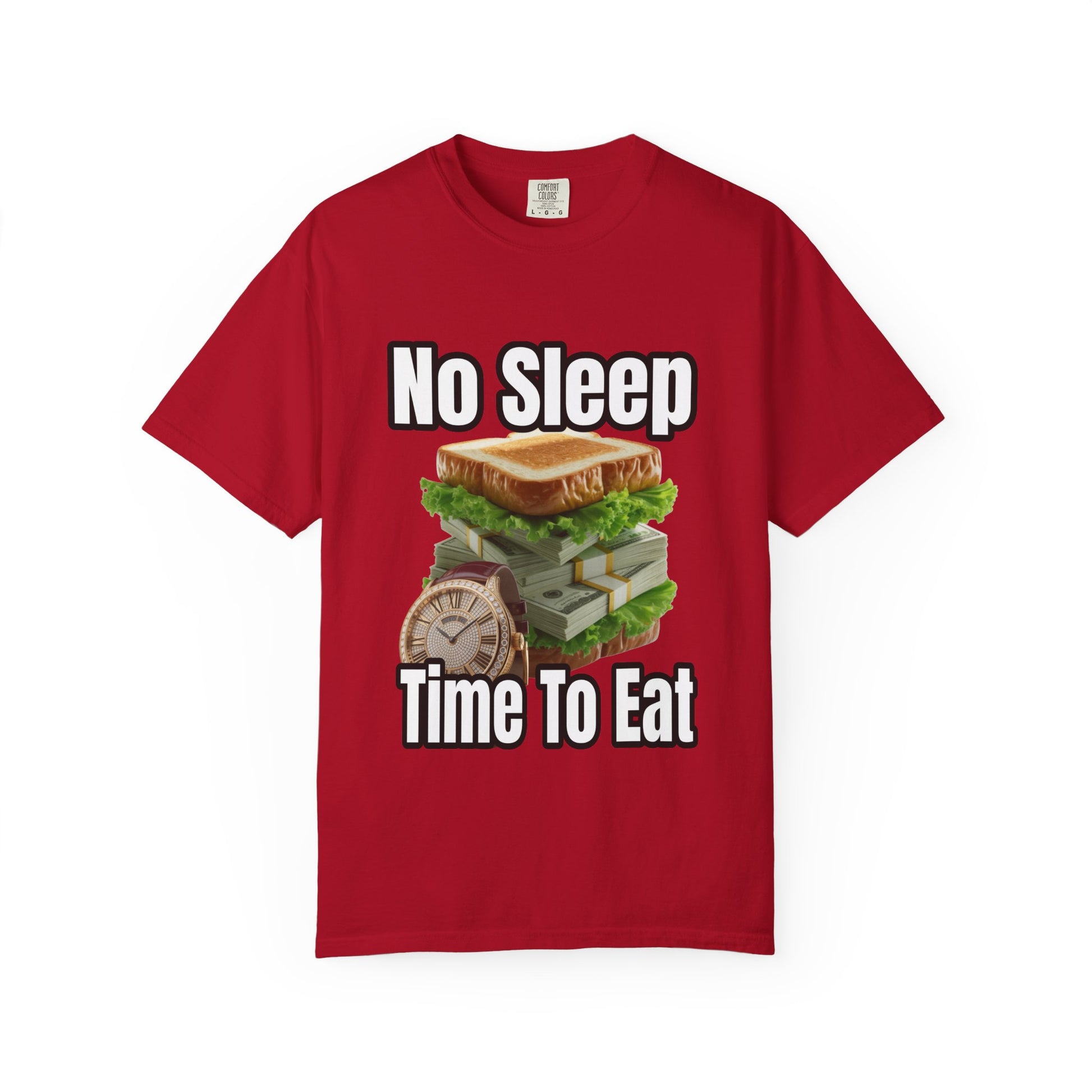 Garment-Dyed T-shirt - No Sleep, Time to Eat