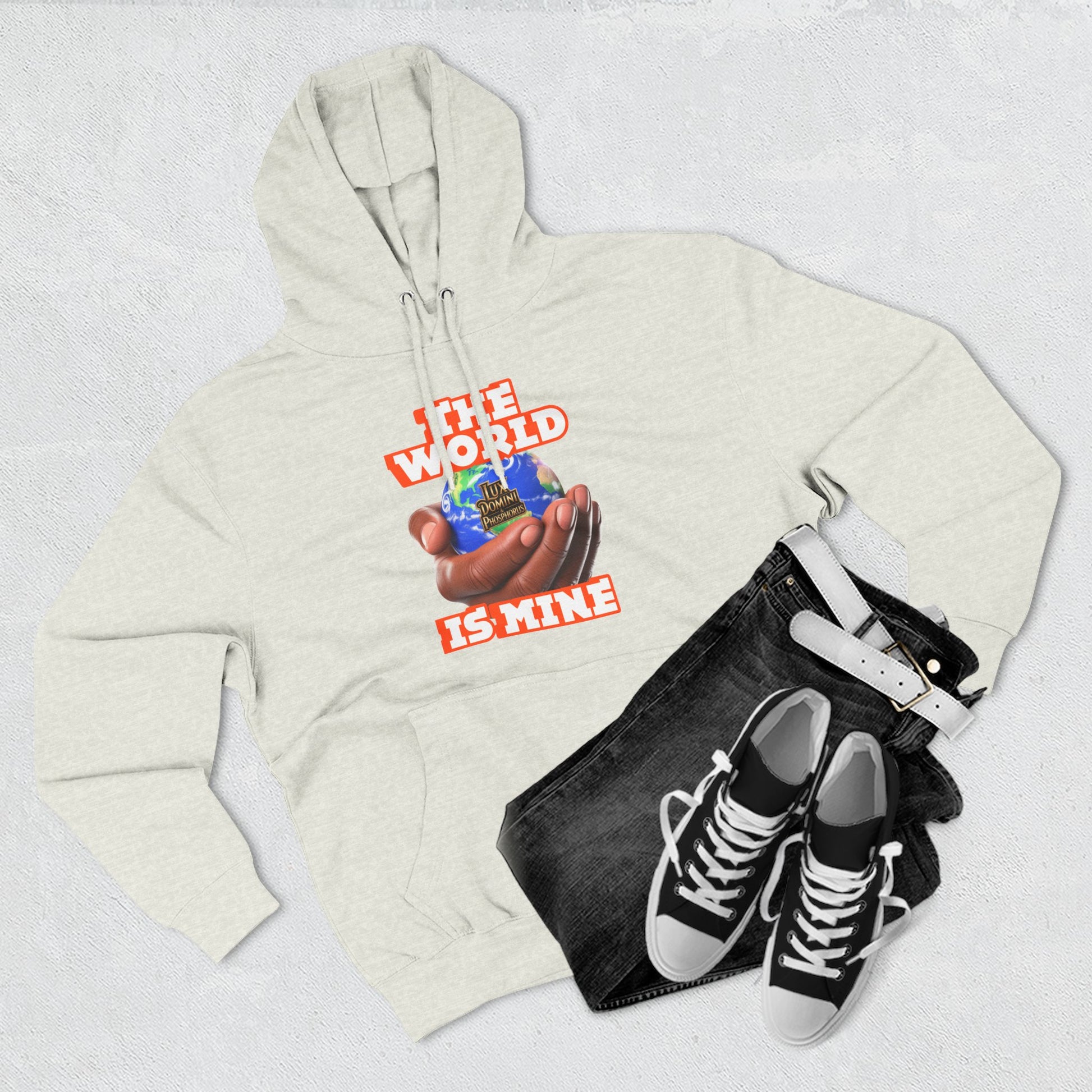 Hoodie - Lux Domini and Phosphorus The World Is Mine Design