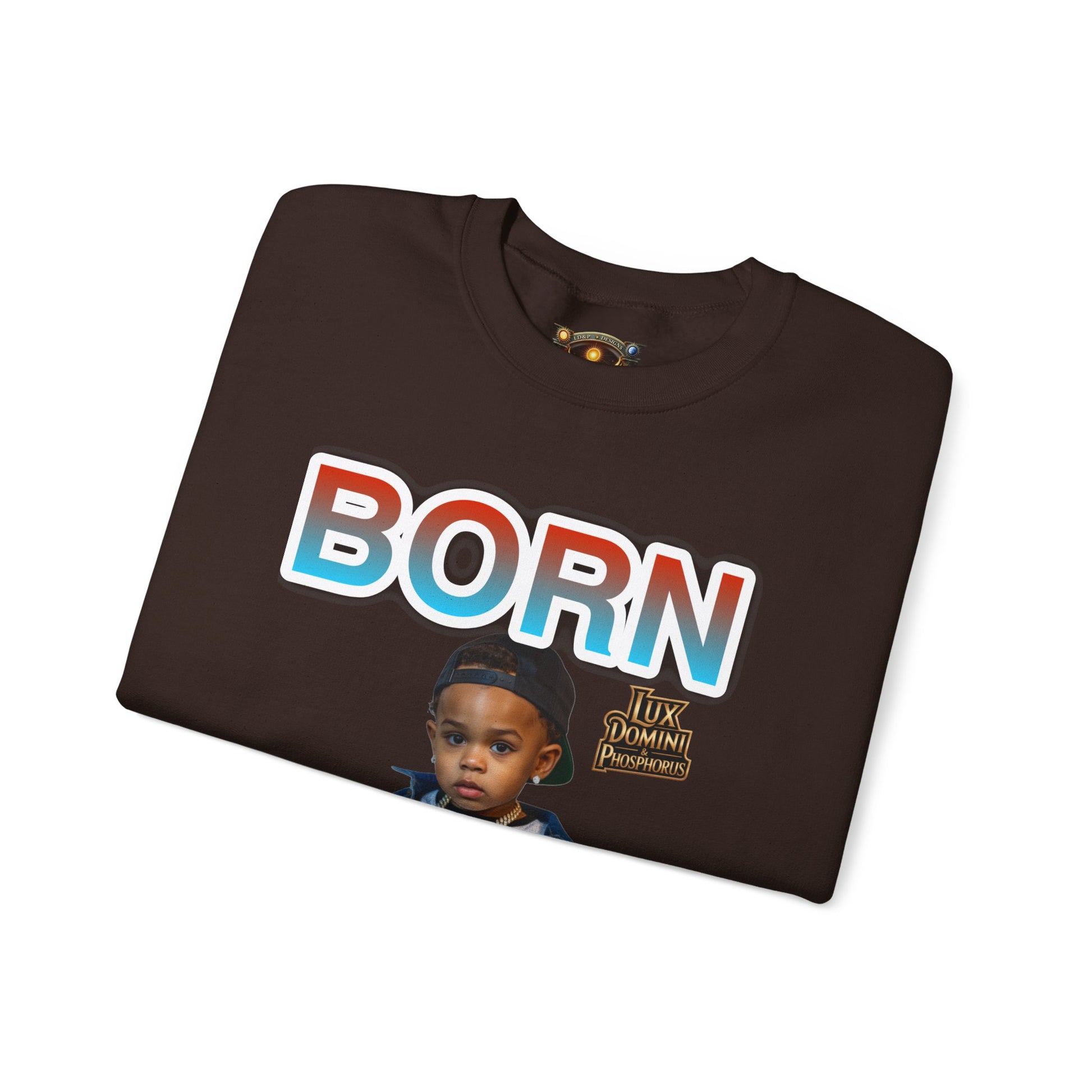 Crewneck Sweatshirt - Born Hustler LD&P Apparel