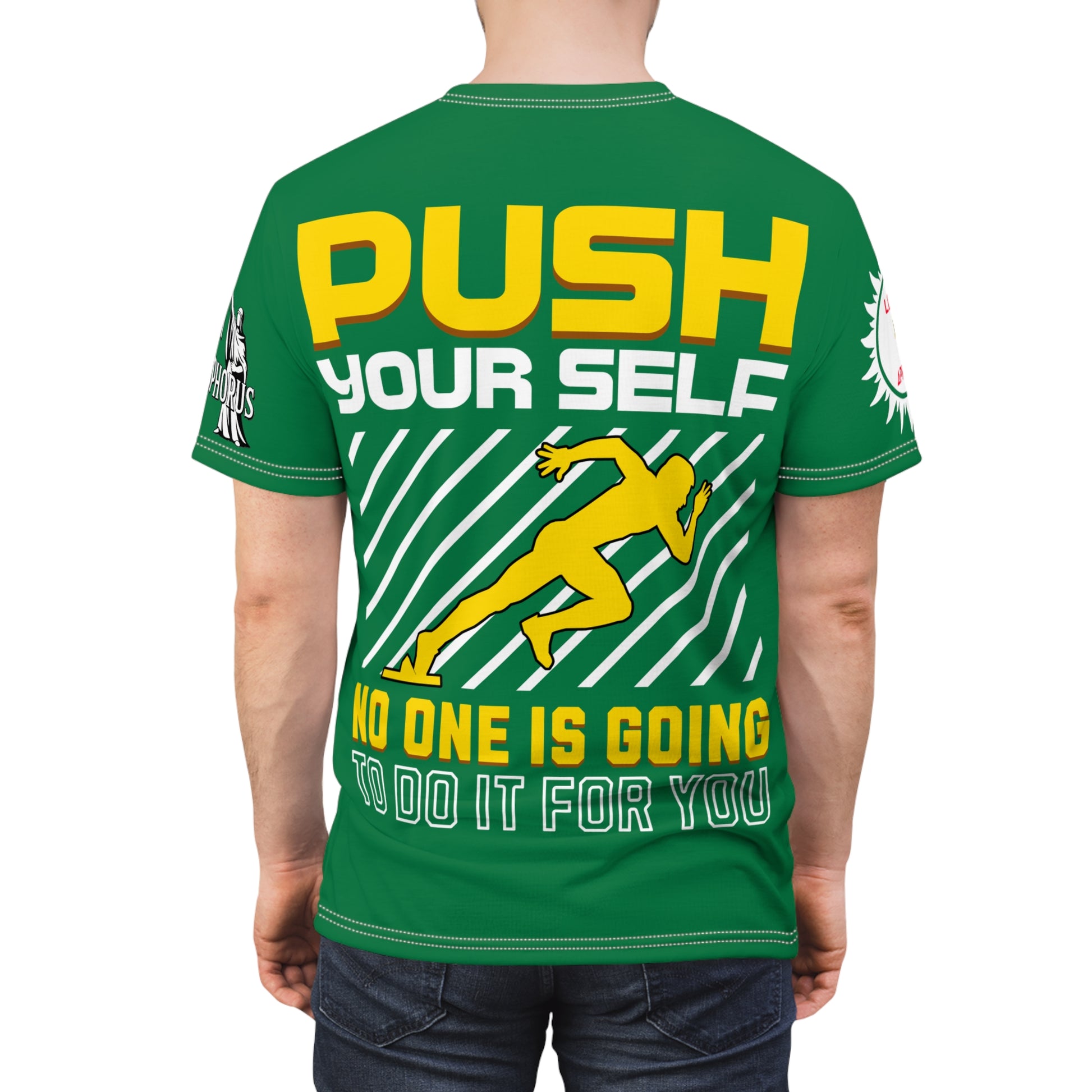 Push Yourself Graphic Tee LD&P APPAREL DESIGN Green