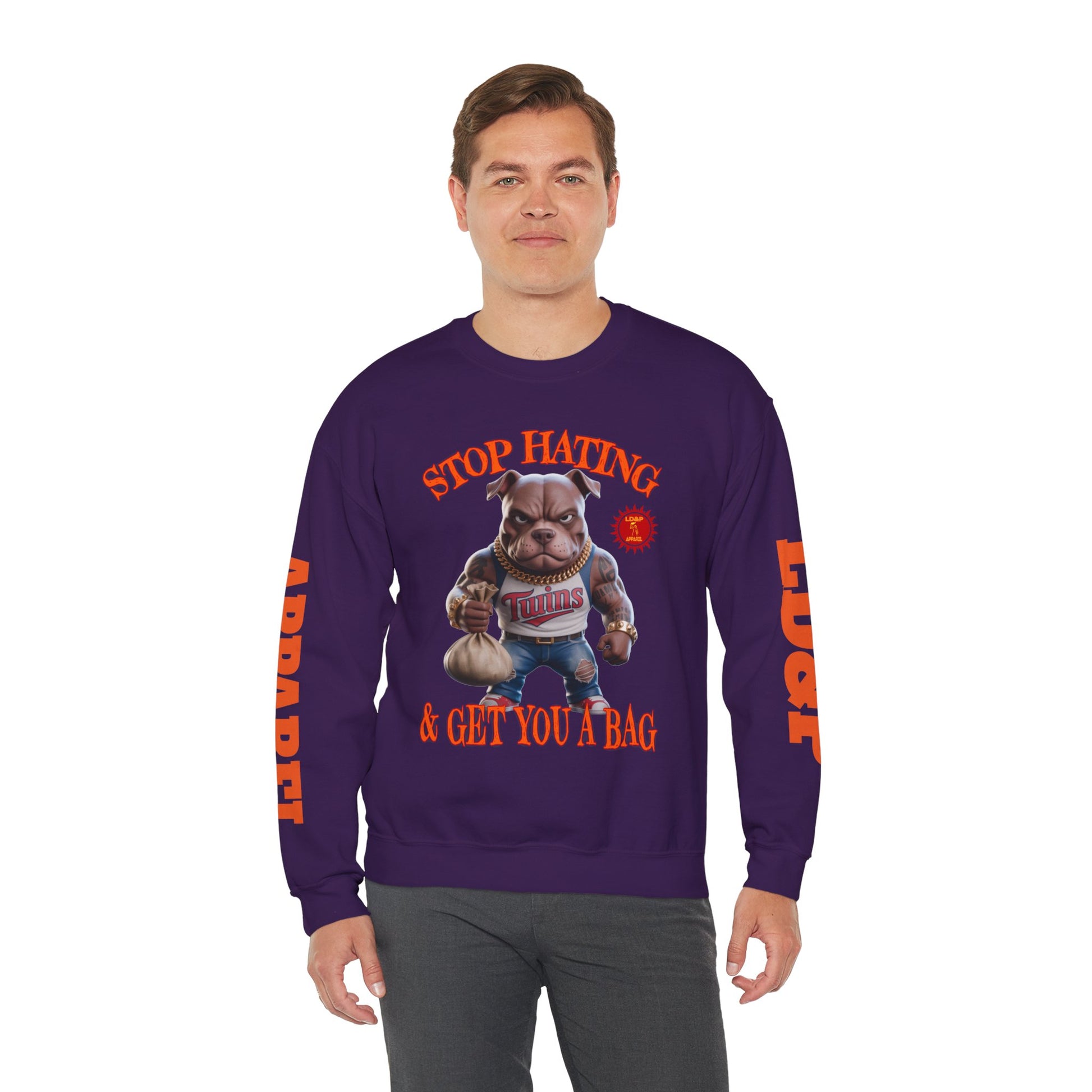 Unisex Sweatshirt Stop Hating LD&P Apparel Design