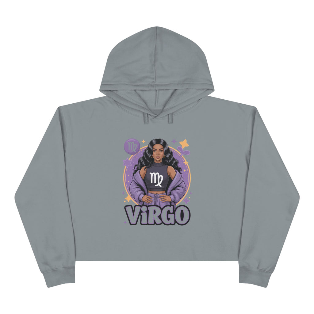 Virgo Zodiac Crop Hoodie