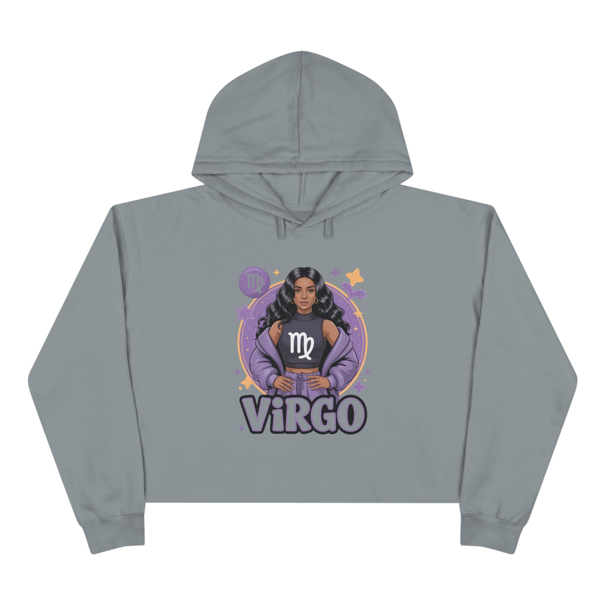 Virgo Zodiac Crop Hoodie