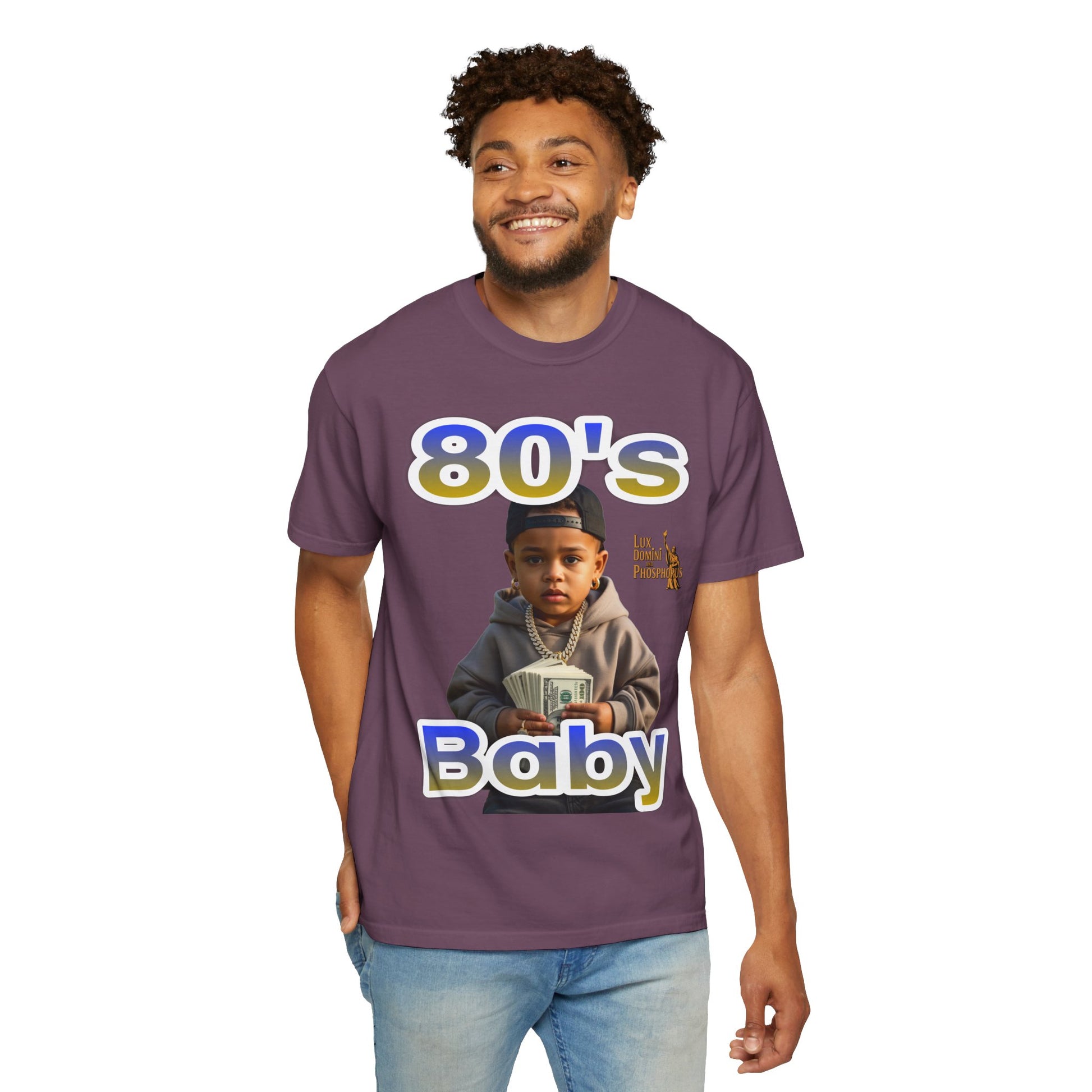 80s Baby Unisex Garment-Dyed T-shirt - LD&P APPAREL
