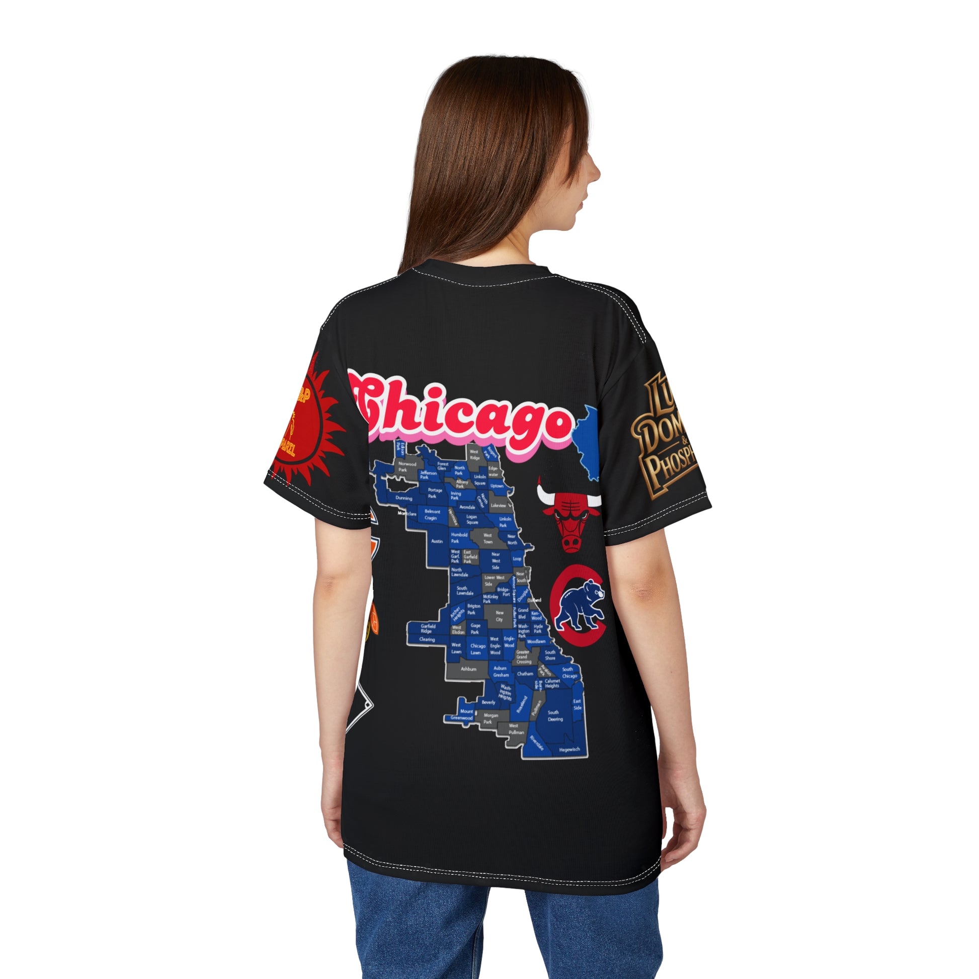 Chicago Print Unisex Cut & Sew Tee