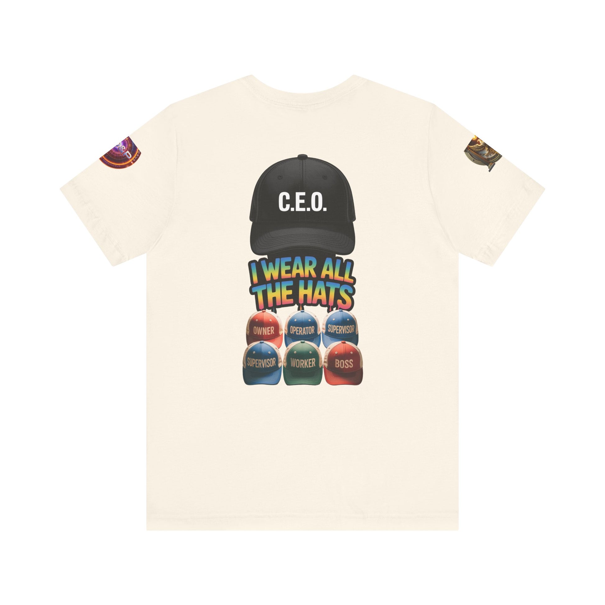 Entrepreneur Hat Unisex Tee - I Wear All The Hats Design