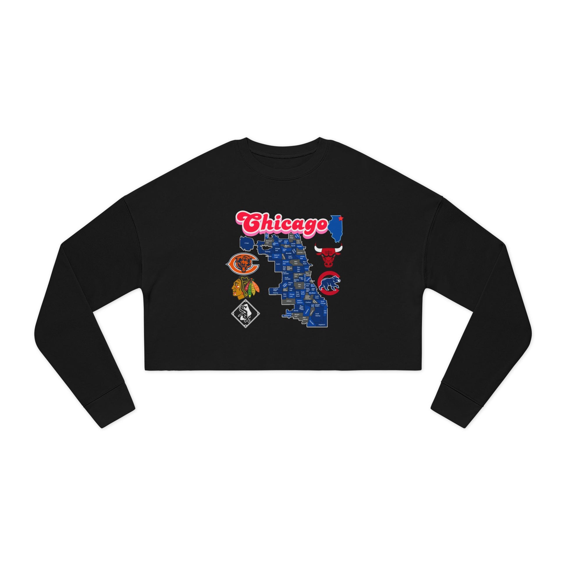Chicago Graphic Women's Cropped Sweatshirt
