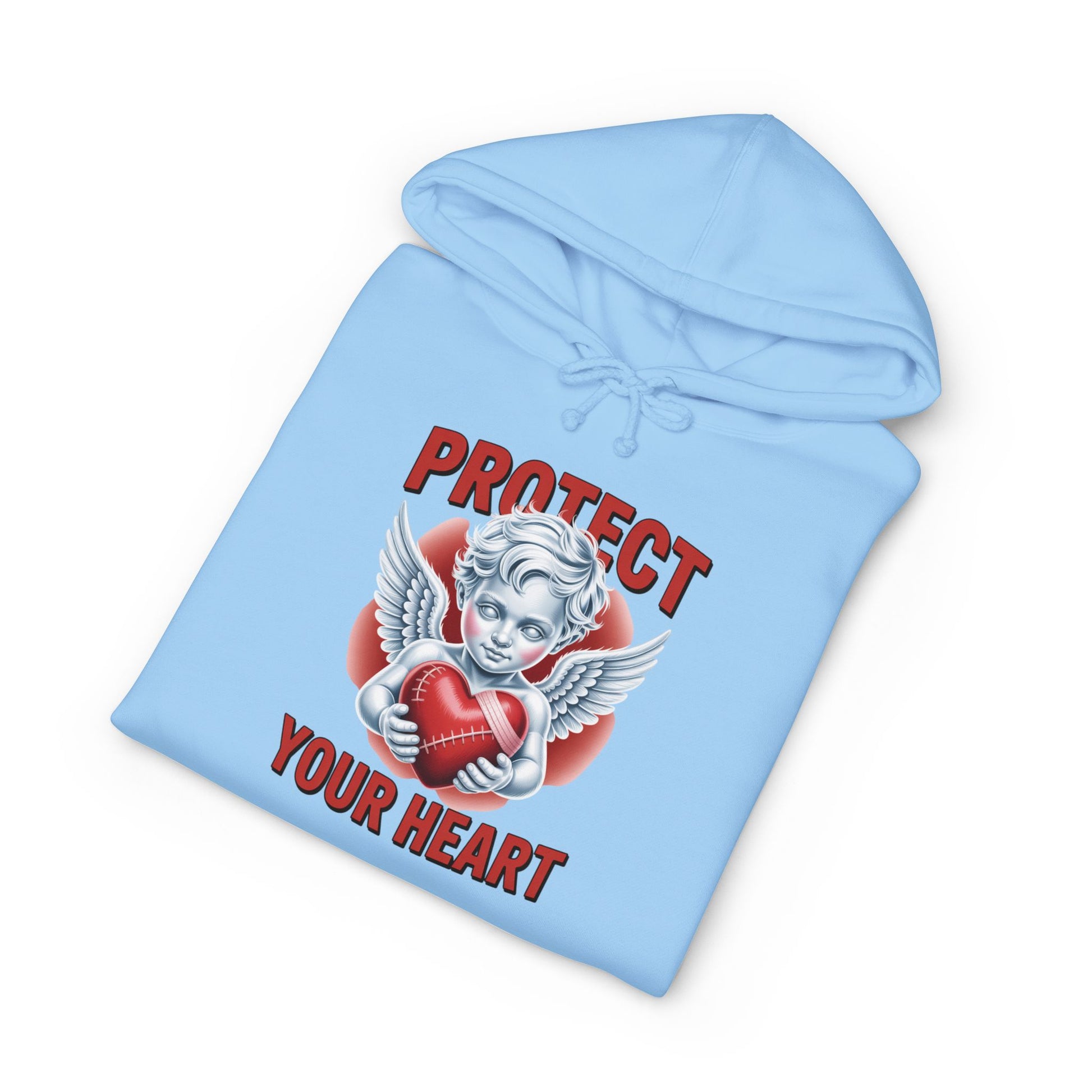 Hooded Sweatshirt - 'protect your heart' Bold Graphic Design