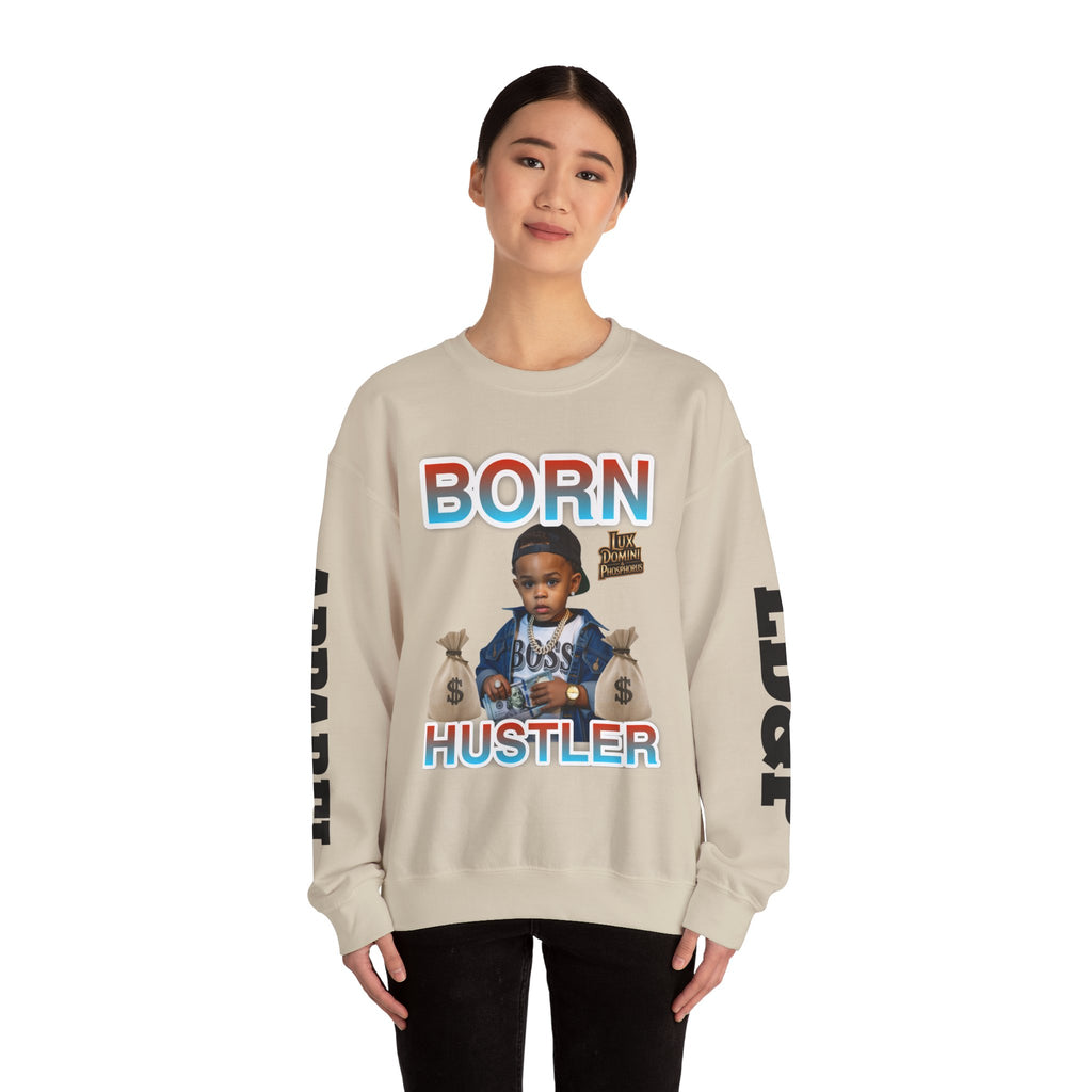 Crewneck Sweatshirt - Born Hustler LD&P Apparel