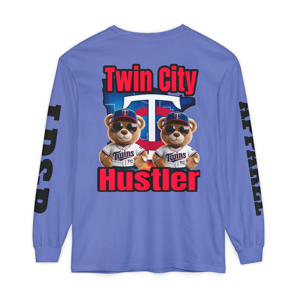 Twin City HUSTLER Long Sleeve T-Shirt - Bad Temper Design