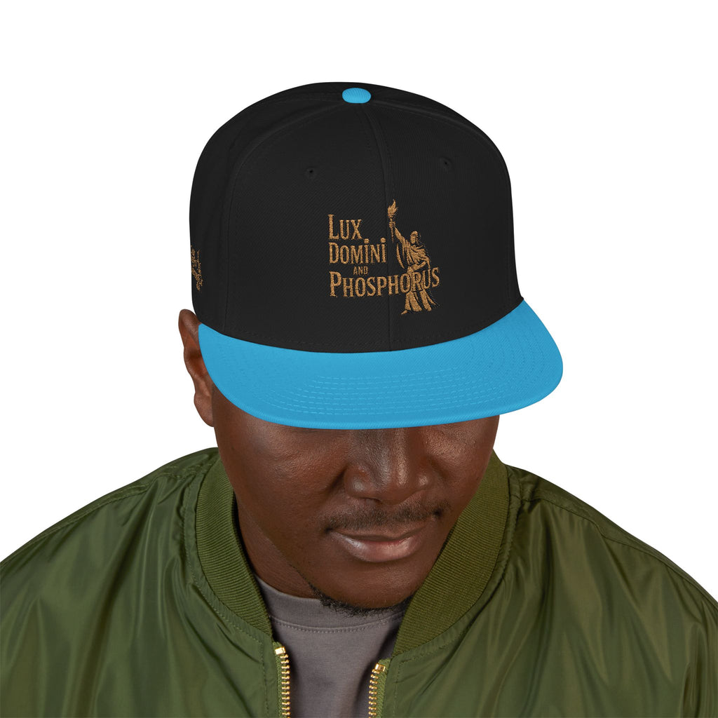 Snapback Cap - LUX DOMINI AND PHOSPHORUS Embroidered Hat