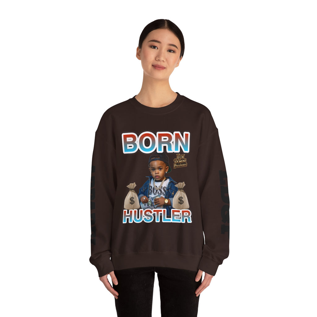 Crewneck Sweatshirt - Born Hustler LD&P Apparel