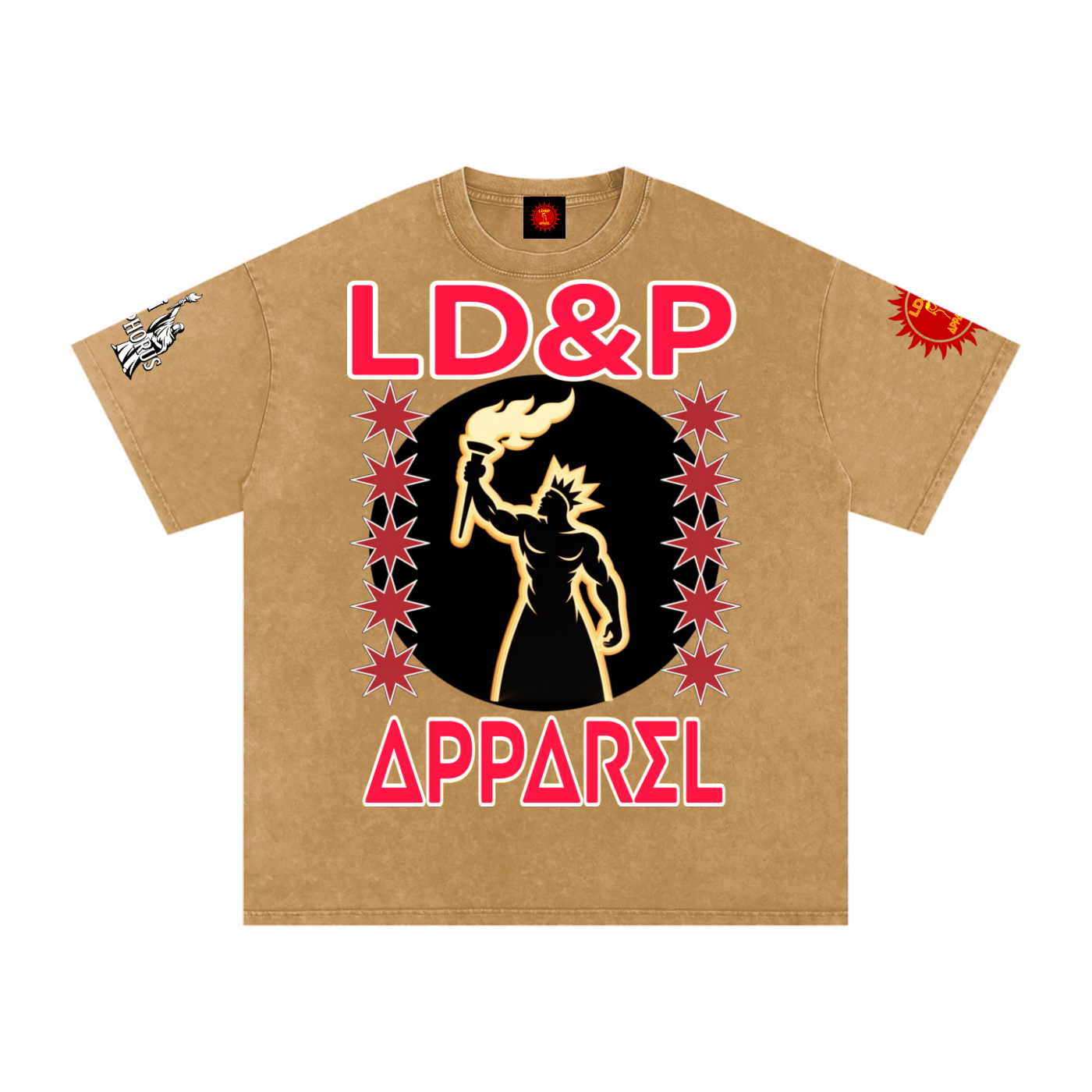 Snow Washed Oversized  LD&P Apparel Cotton T-Shirt