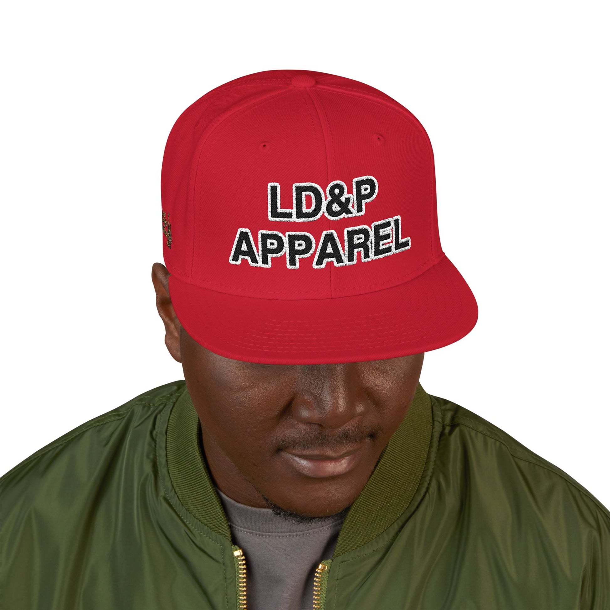 Embroidered Snapback Cap - LD&P Apparel Design