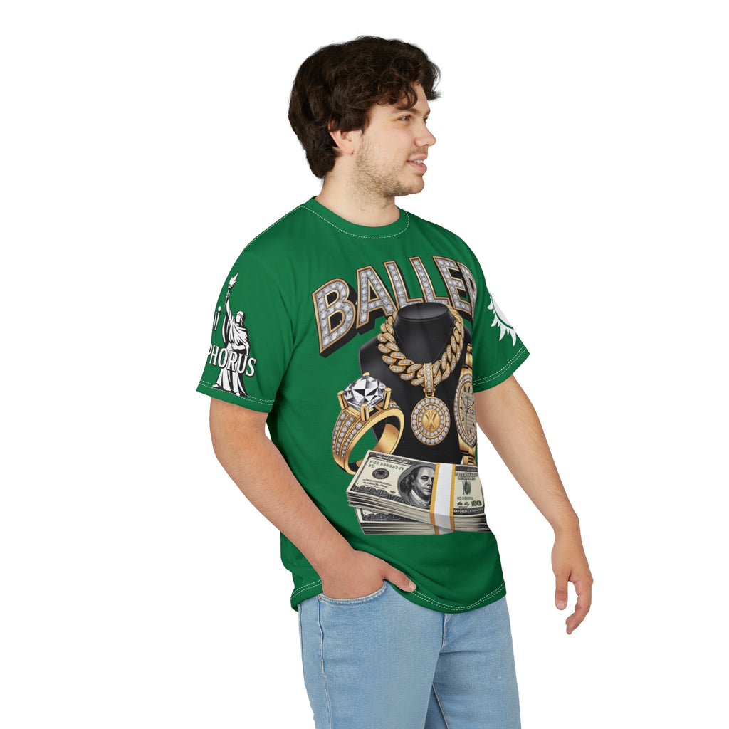 Baller  Unisex Tee - LD&P Apparel Design green
