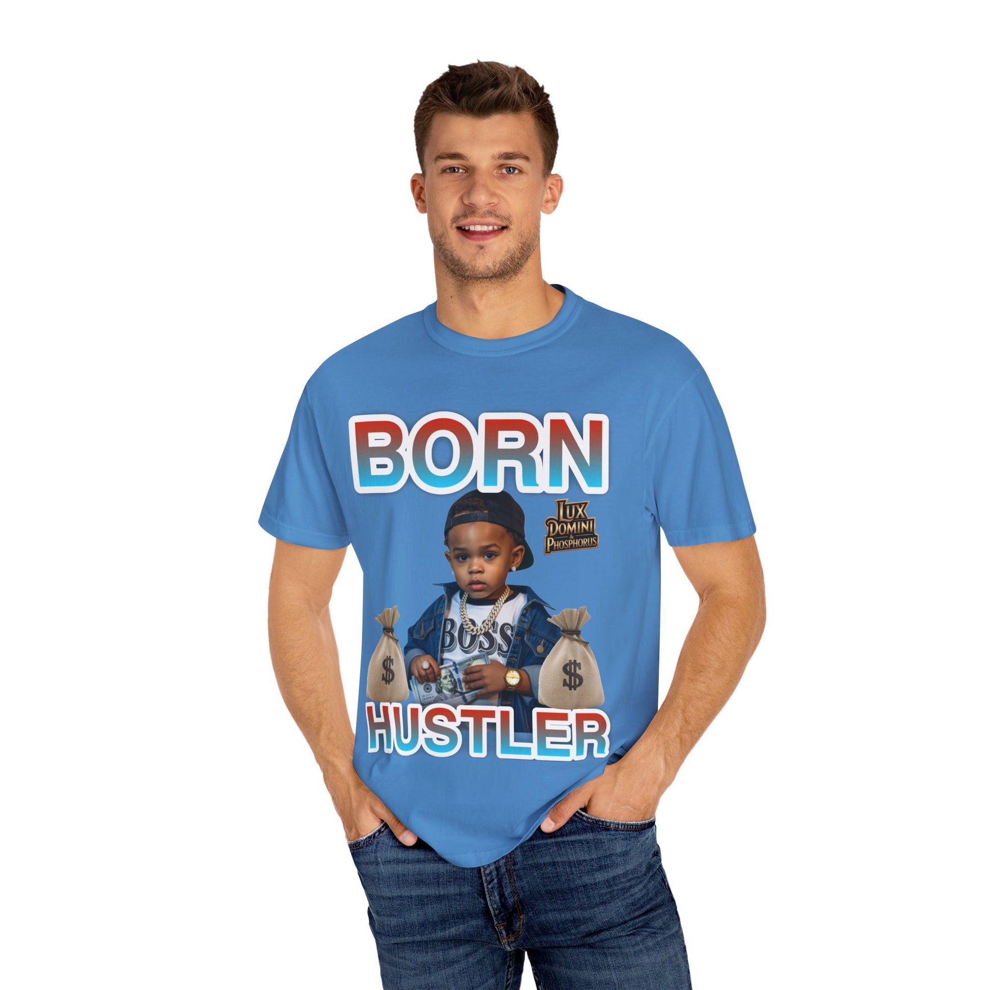 Garment-Dyed T-shirt BORN HUSTLER LD&P APPAREL