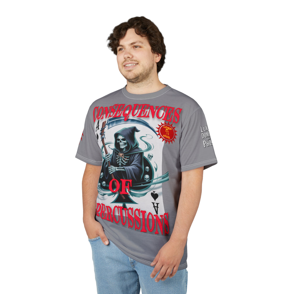 Consequences of Repercussions Graphic Shirt LD&P APPAREL Grey