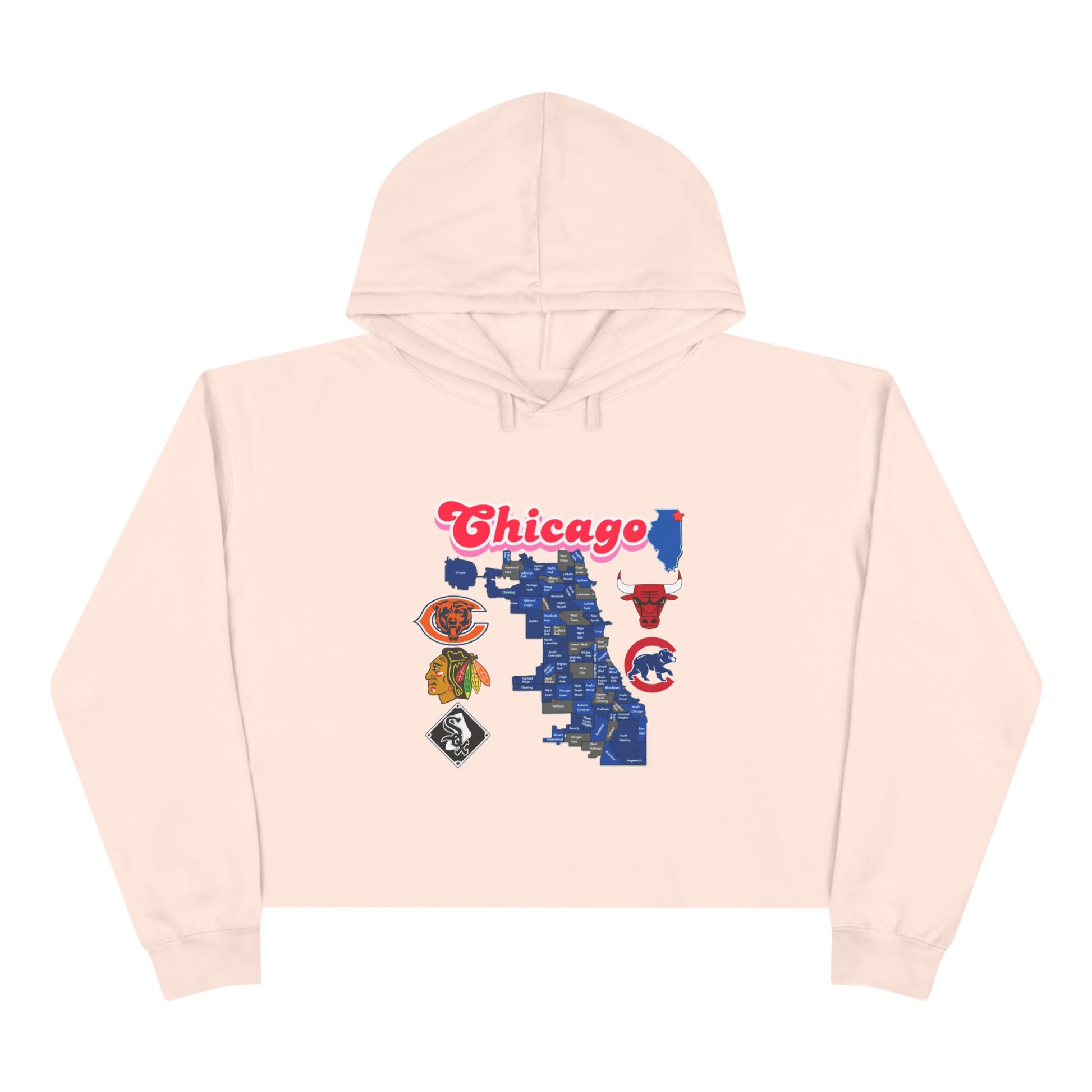 Chicago Crop Hoodie