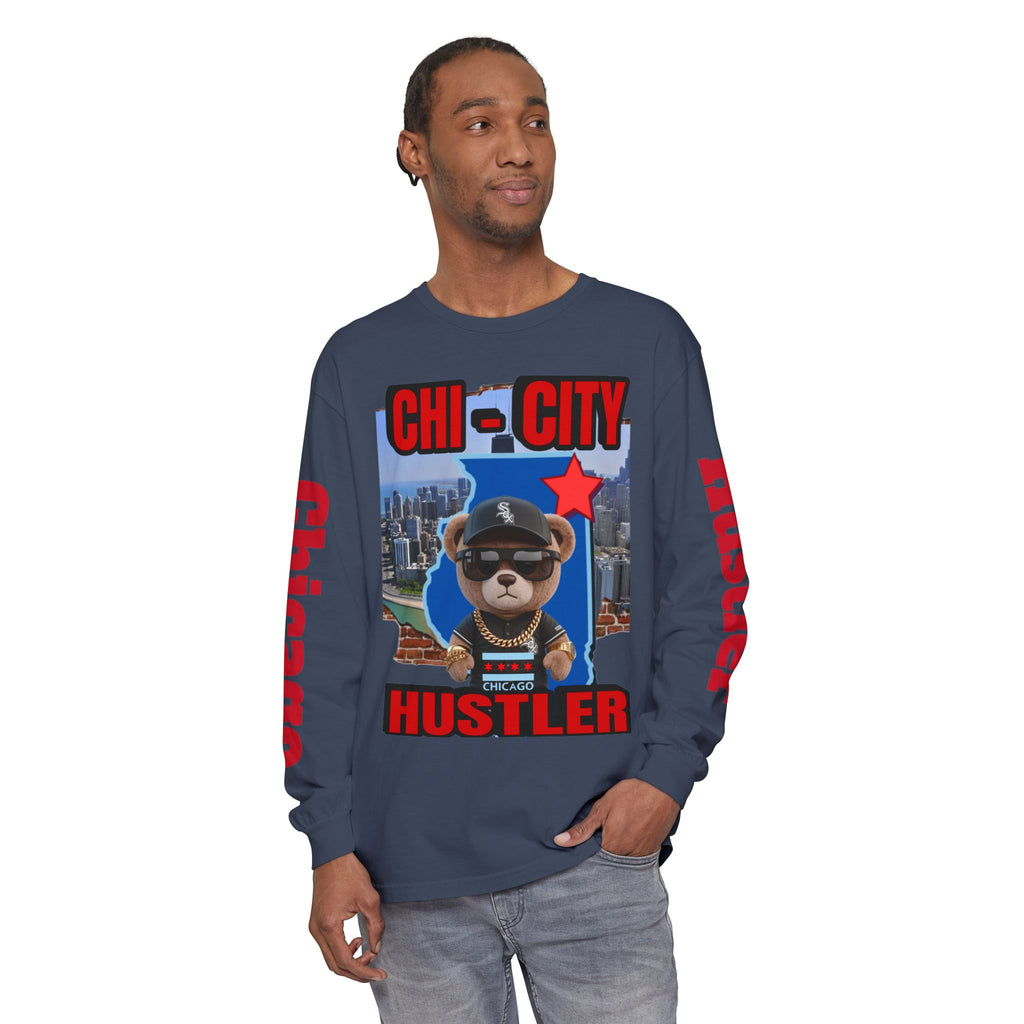 Chi-City Hustler Long Sleeve T-Shirt — LD&P Apparel
