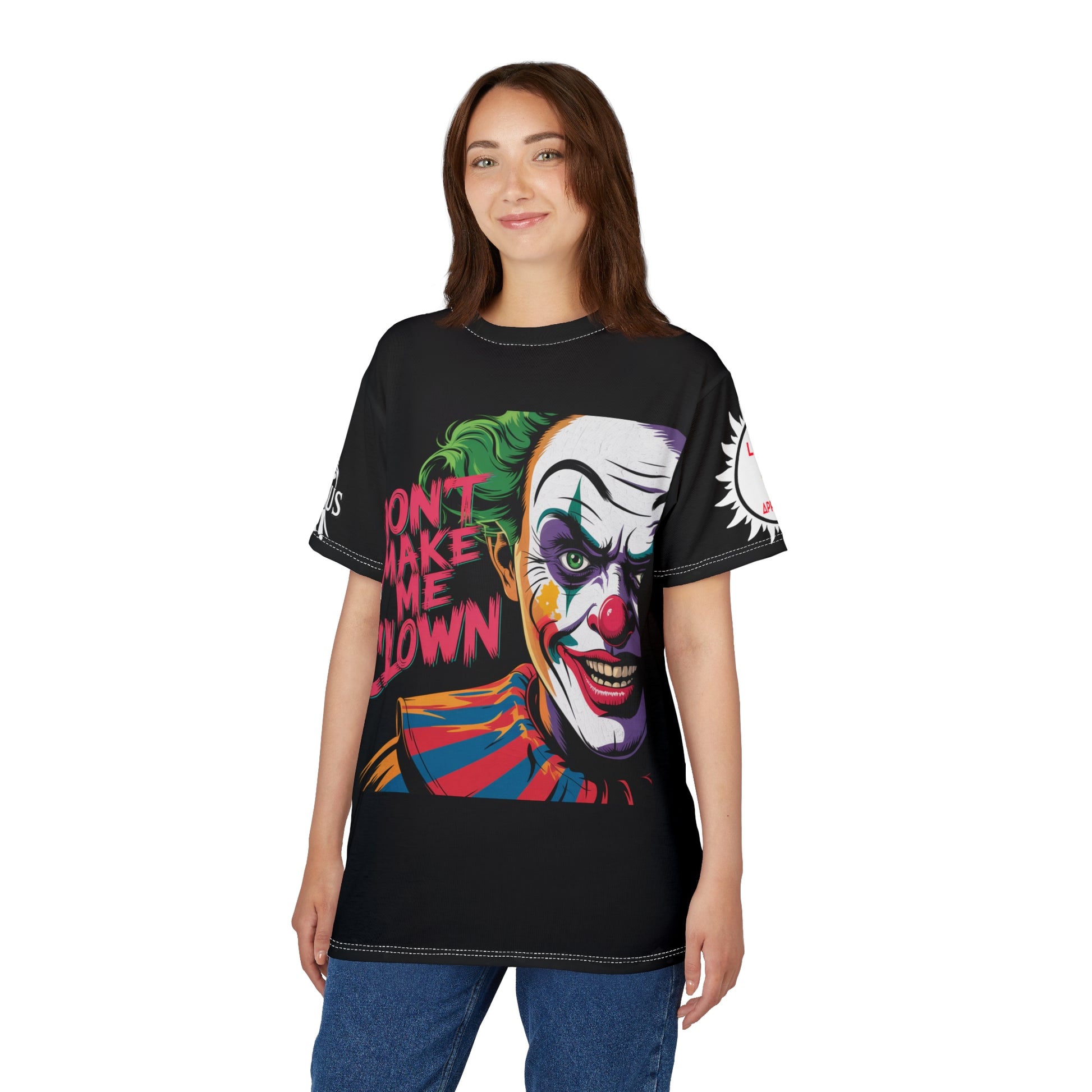 Dont Make Me Clown Unisex Tee - Lux Domini and Phosphorus LD&P Apparel Design