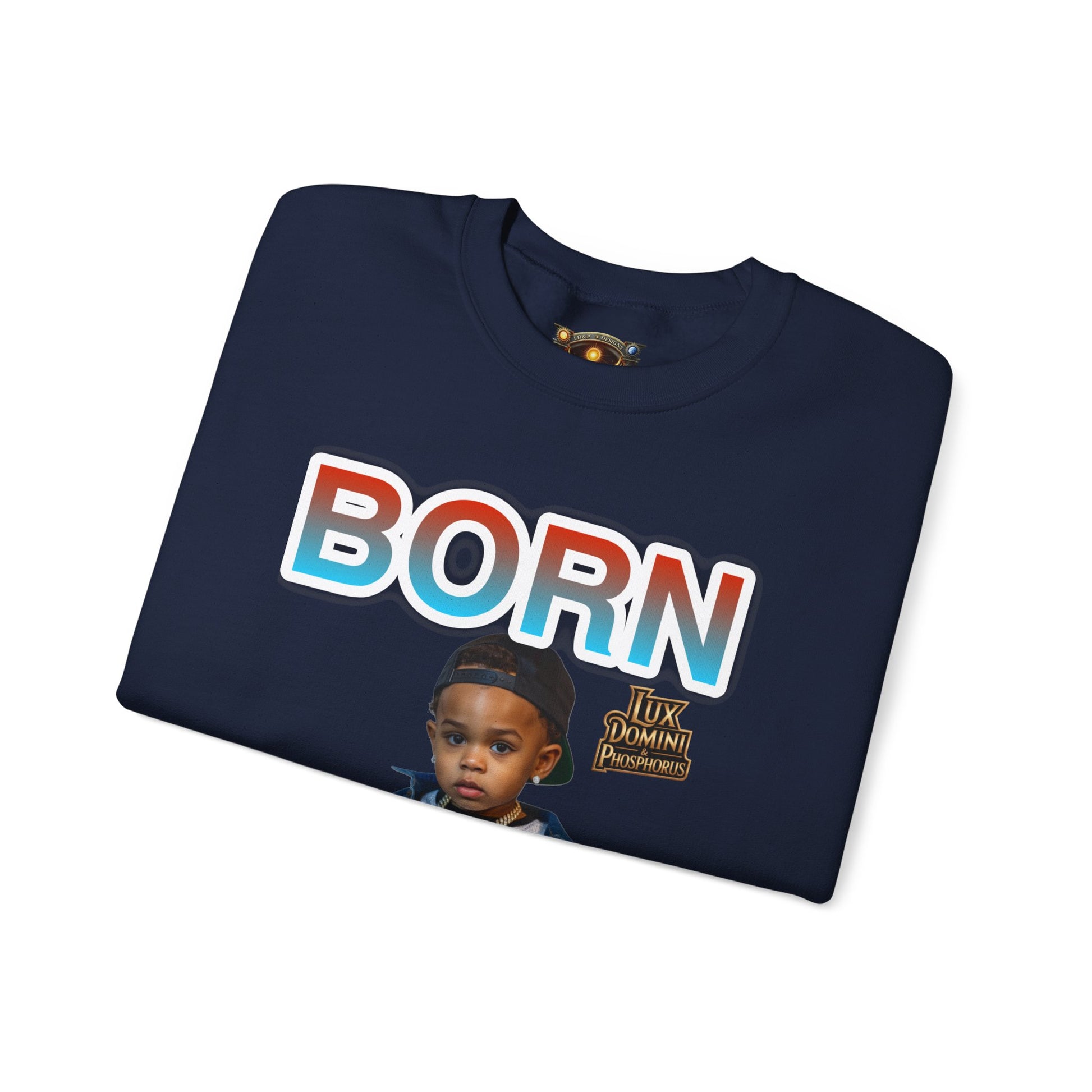 Crewneck Sweatshirt - Born Hustler LD&P Apparel