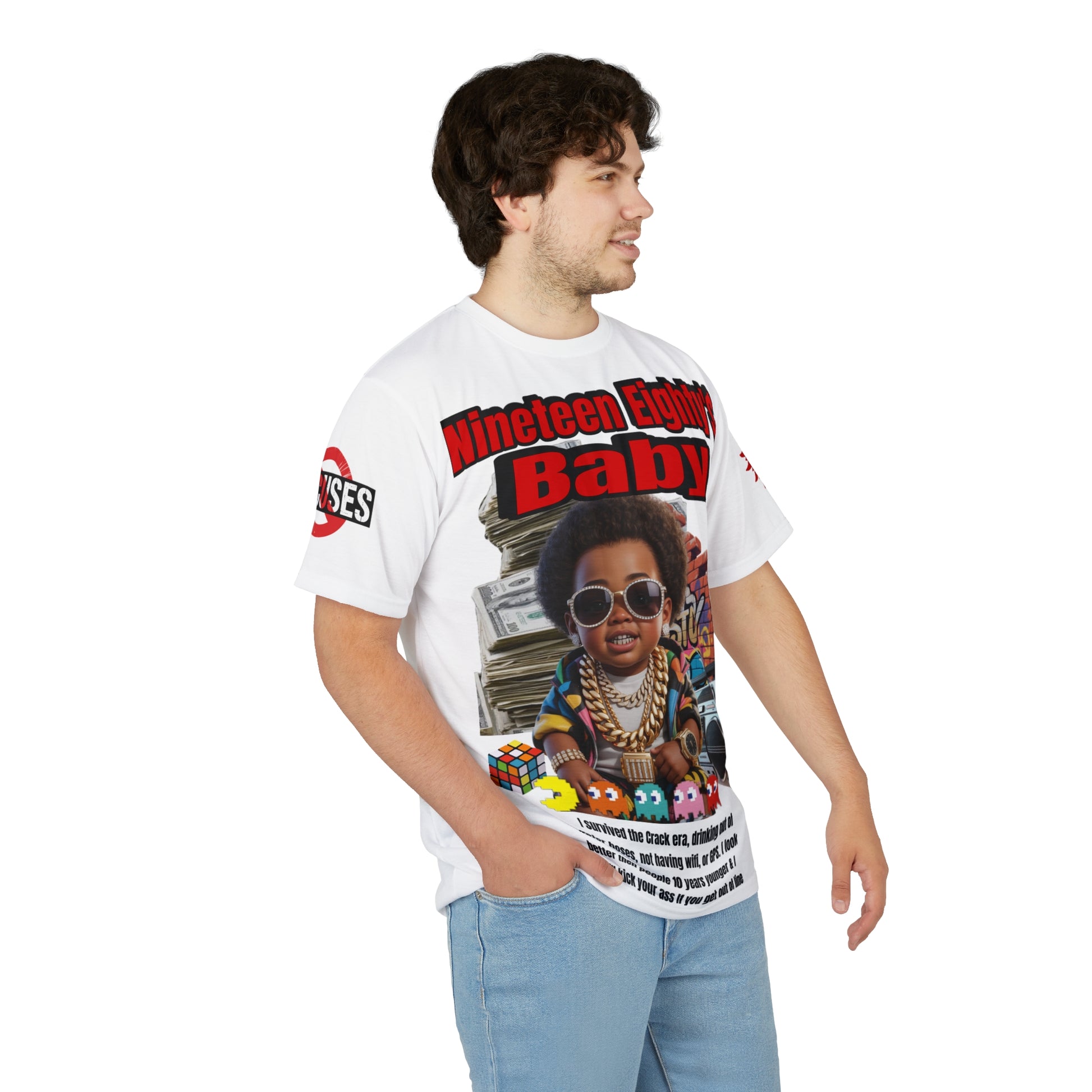Nineteen Eighty's Baby Graphic Tee LD&P APPAREL White