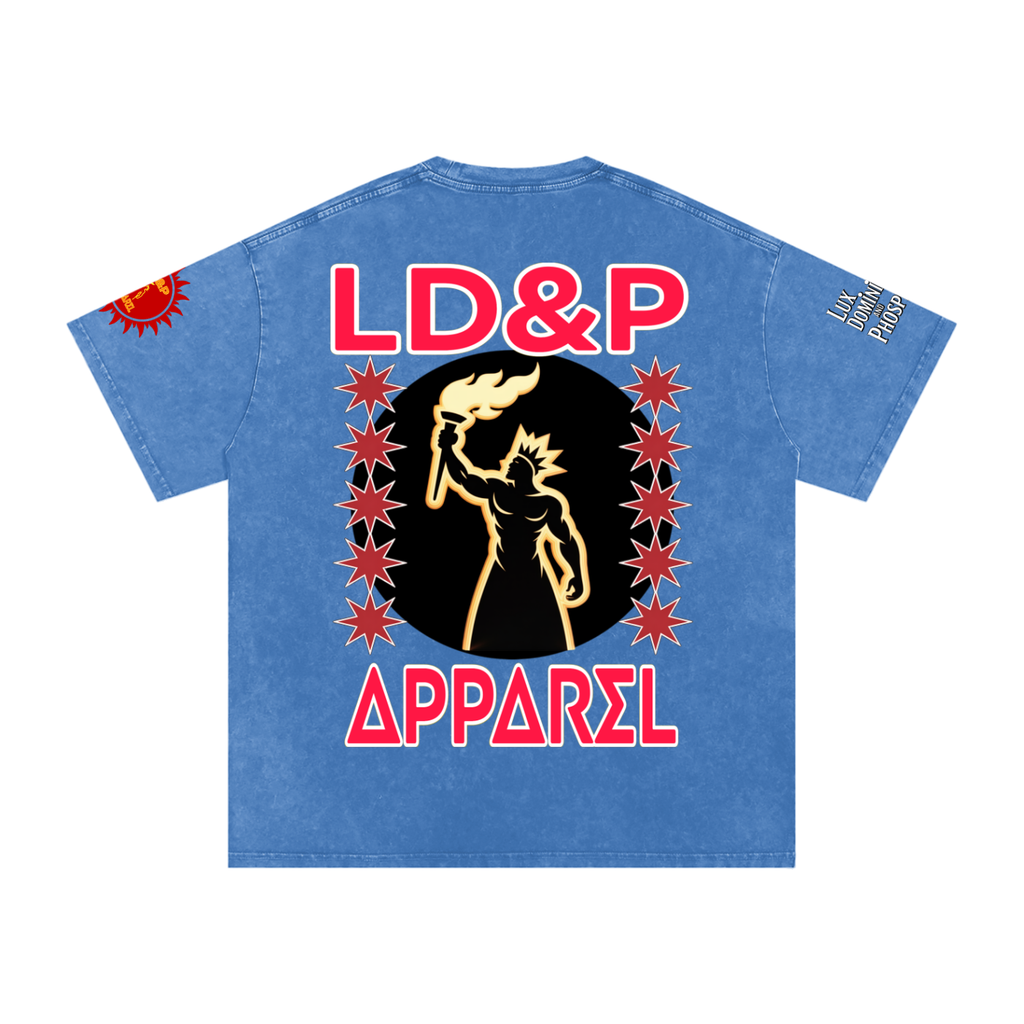 Snow Washed Oversized  LD&P Apparel Cotton T-Shirt