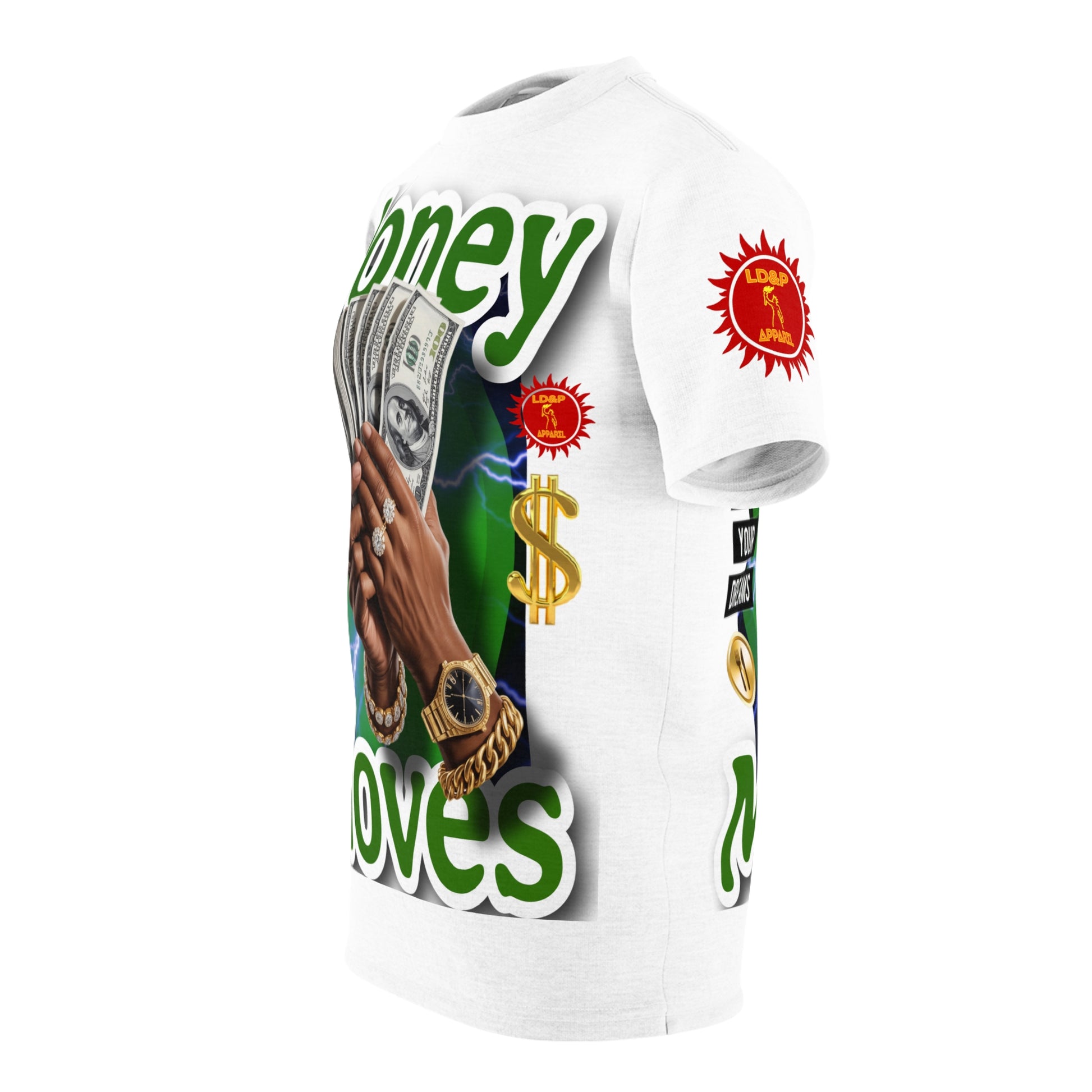 Money Moves T‑Shirt LD&P APPAREL GRAPHIC T-Shirt White